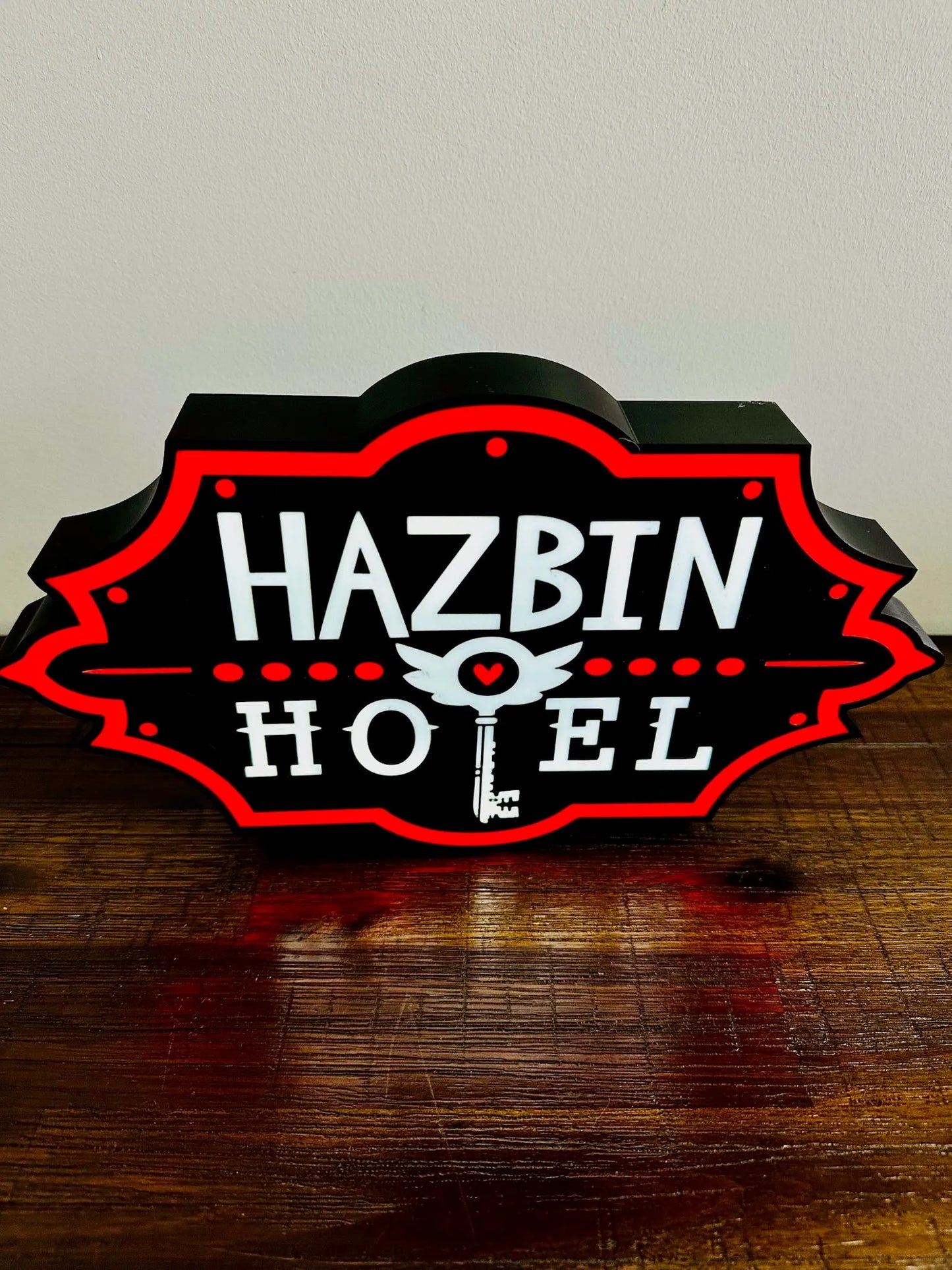Hazbin Hotel: LED Light Box - Unique Wall Art - USB Powered - Michael's 3D World