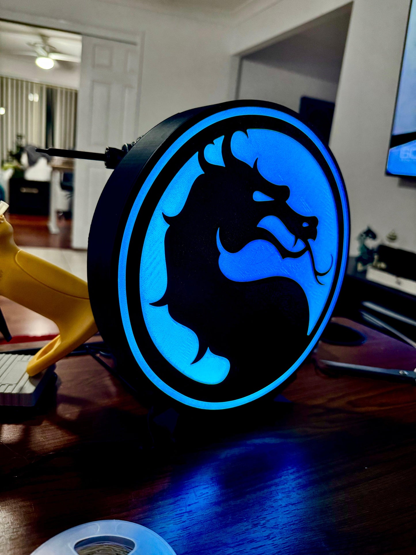 Mortal Kombat - Various Colours - Light Up Sign / Night Light - USB Powered - Michael's 3D World