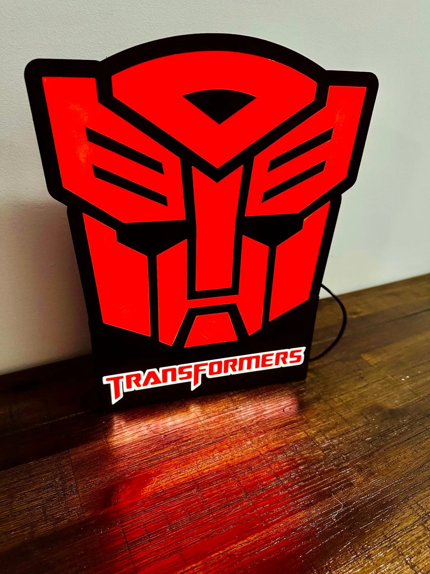 Transformers: Logotipos de Decepticon y Autobots: ¡Letreros iluminados!