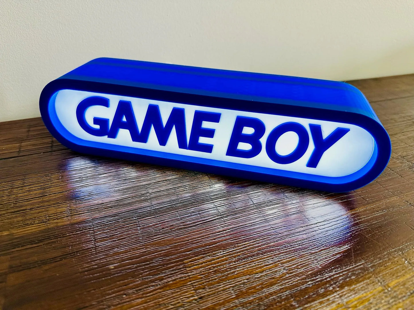 Brand New - Unique Gameboy Logo - Light Up Sign - USB Powered - Michael's 3D World