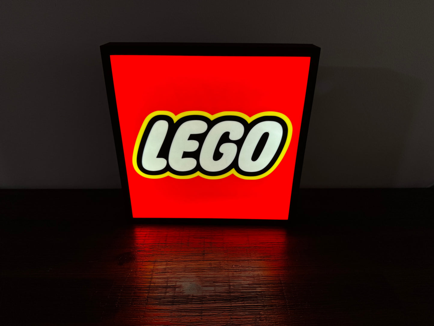 LEGO Logo - Light Up Artwork / Wall Art / Sign