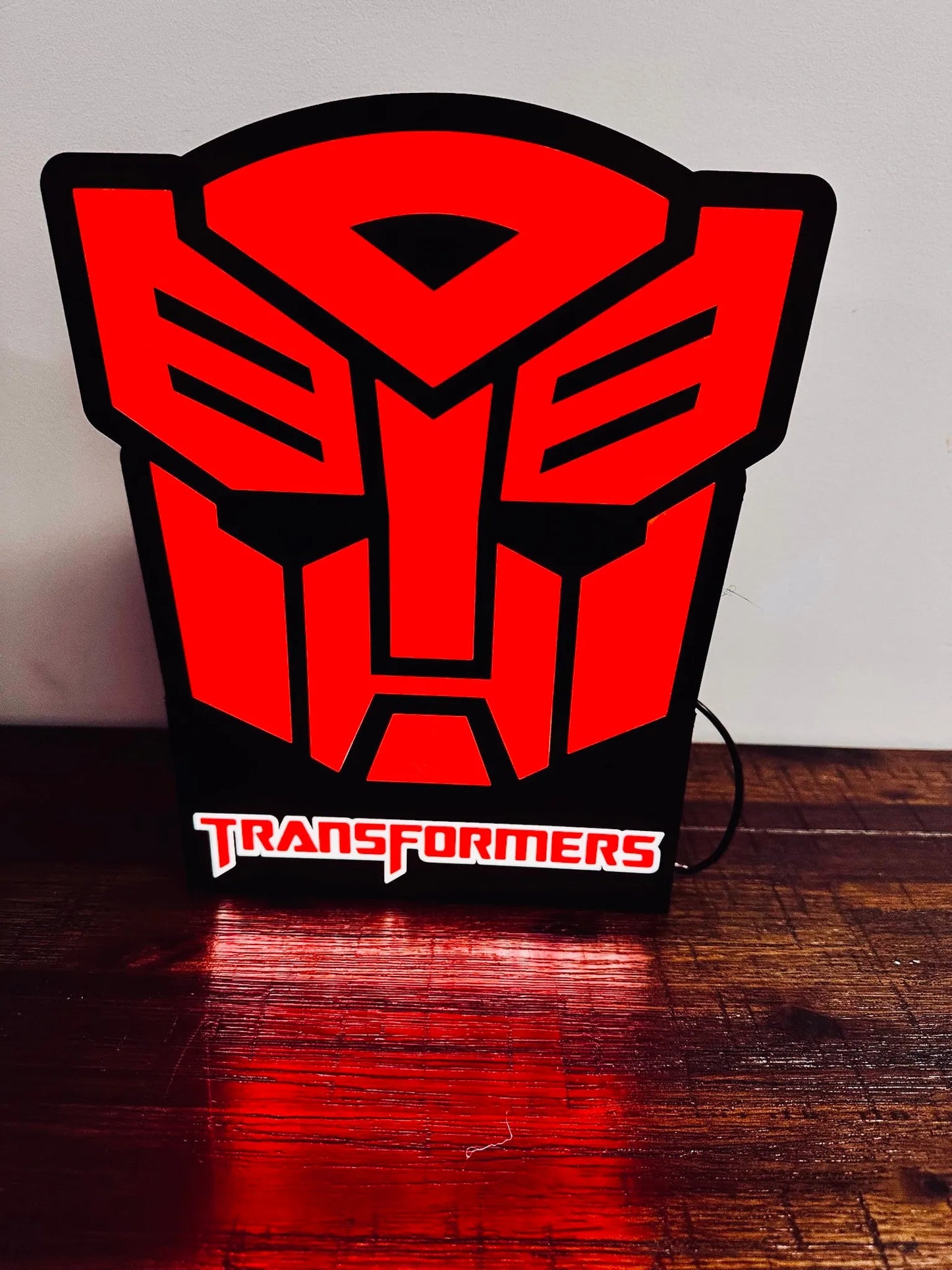 Transformers: Logotipos de Decepticon y Autobots: ¡Letreros iluminados!