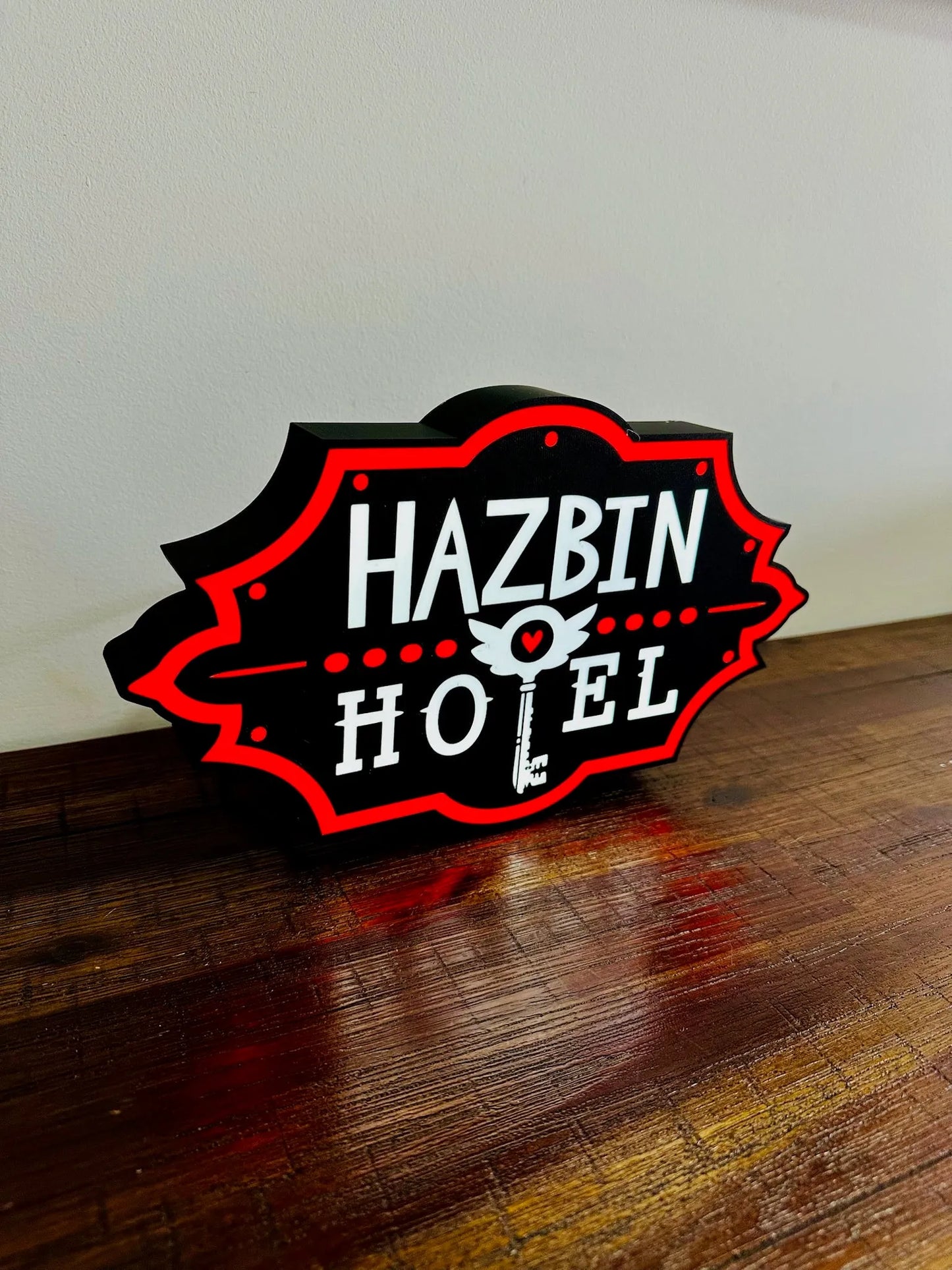 Hazbin Hotel: LED Light Box - Unique Wall Art - USB Powered - Michael's 3D World