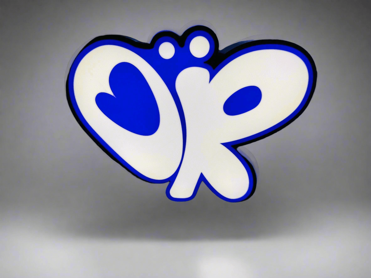 Light Up Sign: Olivia Rodrigo - Purple Heart Logo - USB Powered LED Art - Michael's 3D World