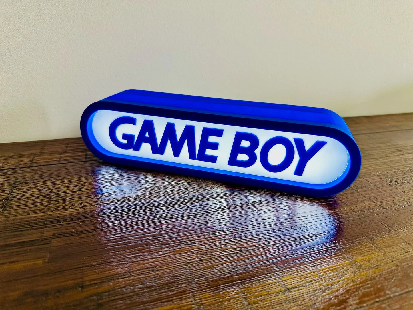 Brand New - Unique Gameboy Logo - Light Up Sign - USB Powered - Michael's 3D World