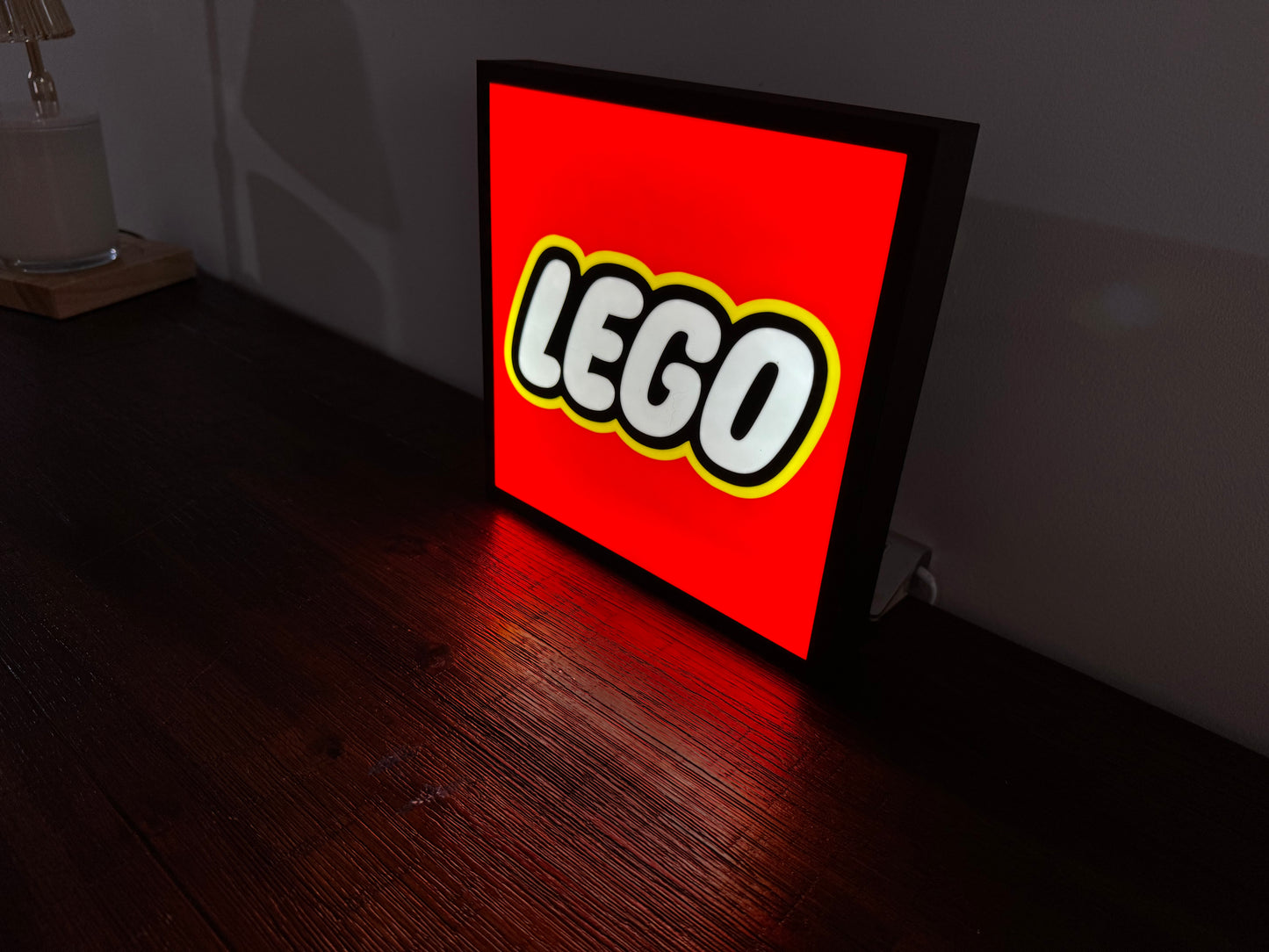 LEGO Logo - Light Up Artwork / Wall Art / Sign