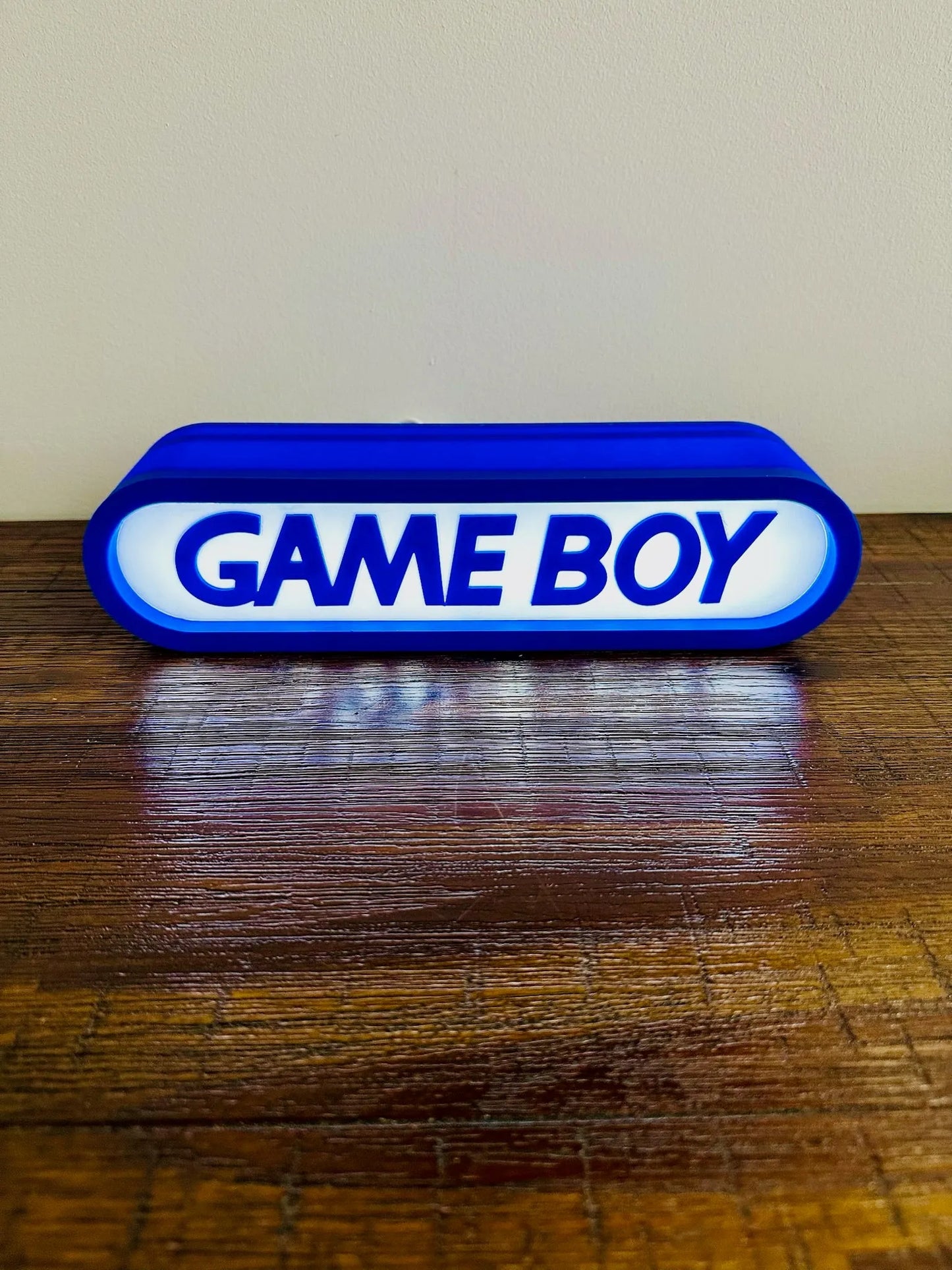 Brand New - Unique Gameboy Logo - Light Up Sign - USB Powered - Michael's 3D World