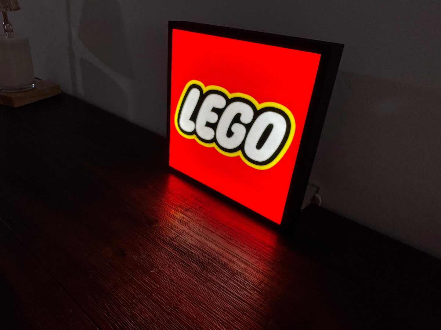 LEGO Logo - Light Up Artwork / Wall Art / Sign