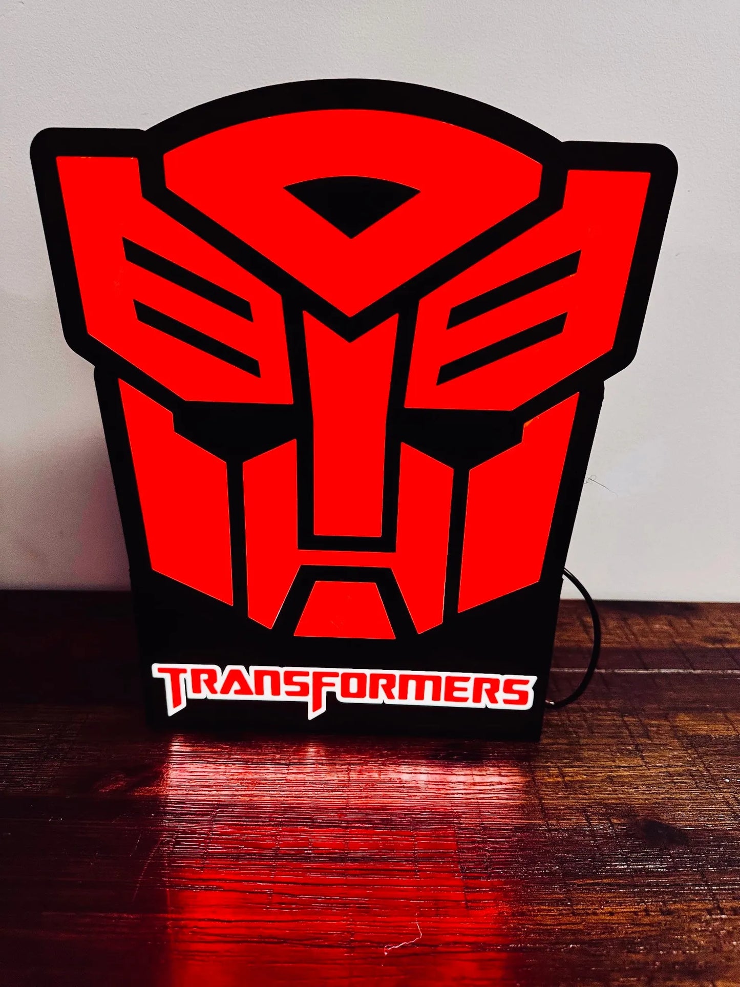Transformers: Logotipos de Decepticon y Autobots: ¡Letreros iluminados!