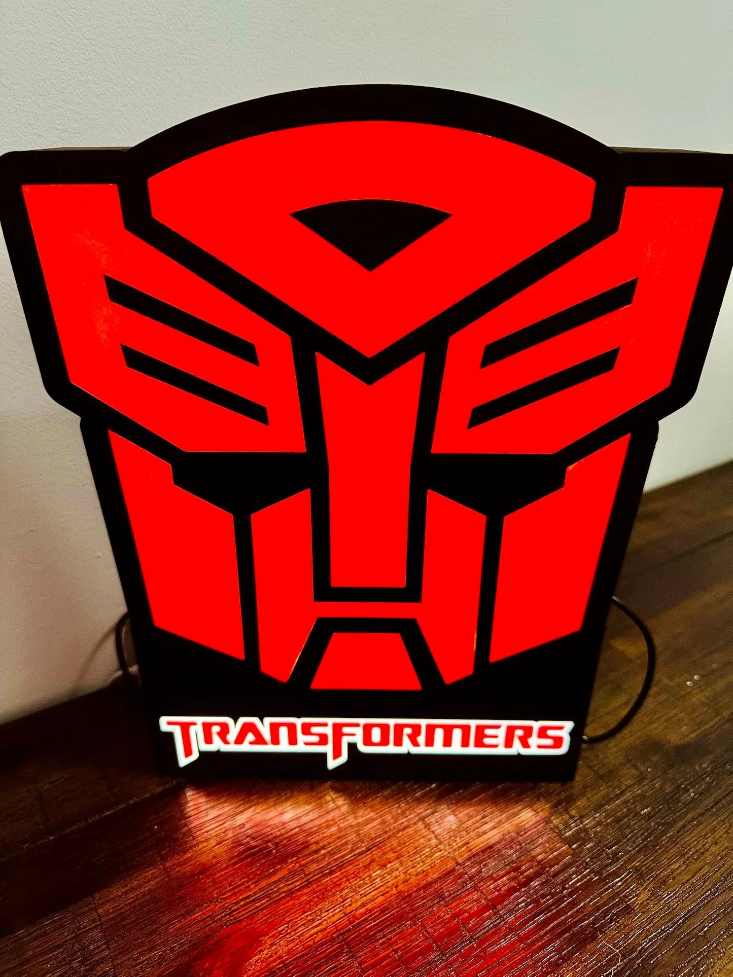 Transformers: Logotipos de Decepticon y Autobots: ¡Letreros iluminados!