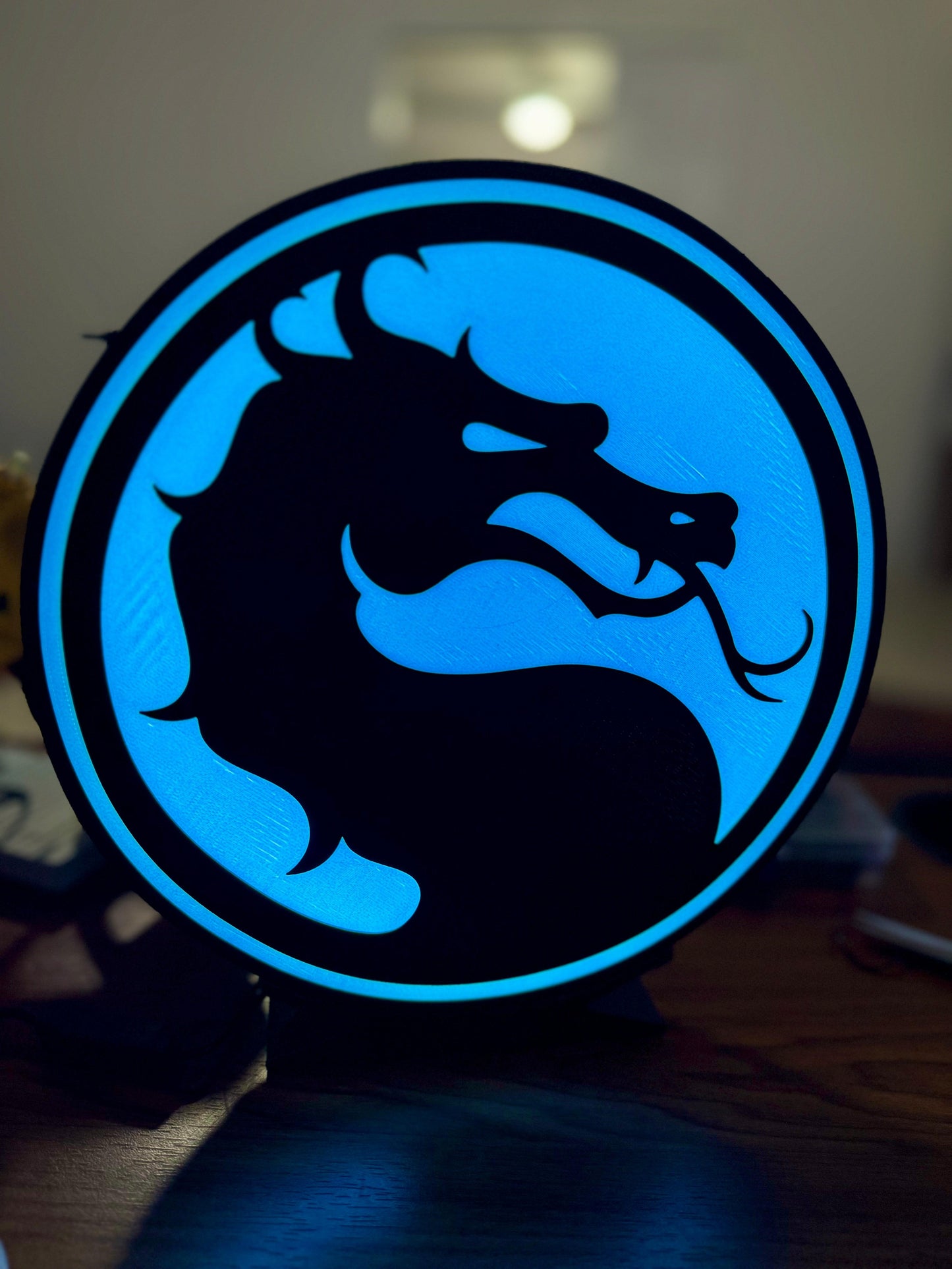 Mortal Kombat - Various Colours - Light Up Sign / Night Light - USB Powered - Michael's 3D World