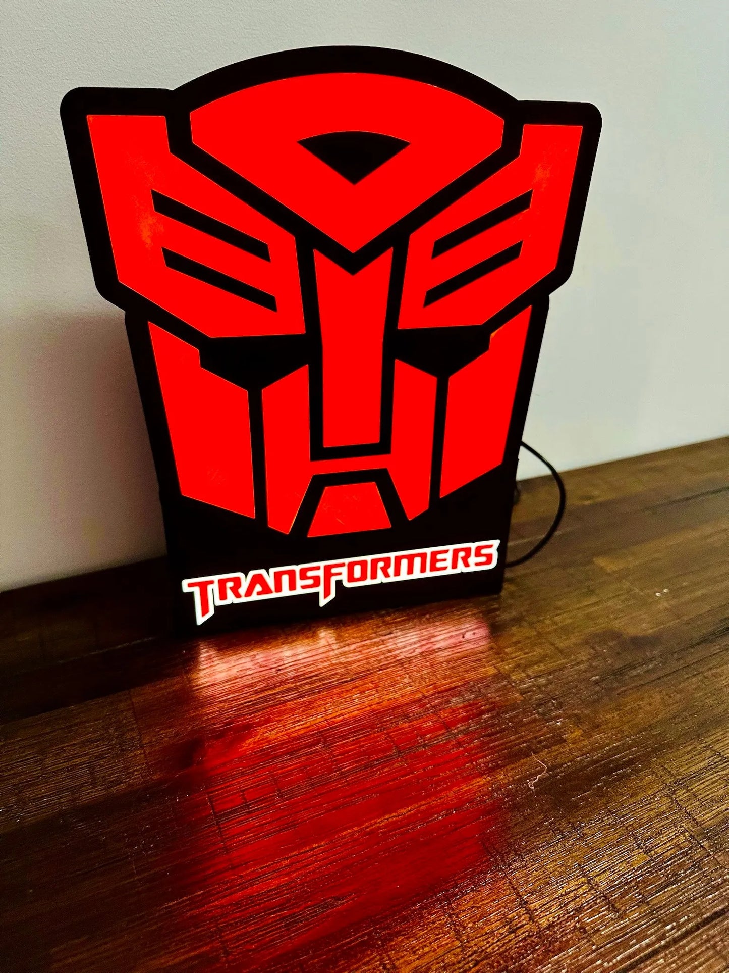 Transformers: Logotipos de Decepticon y Autobots: ¡Letreros iluminados!