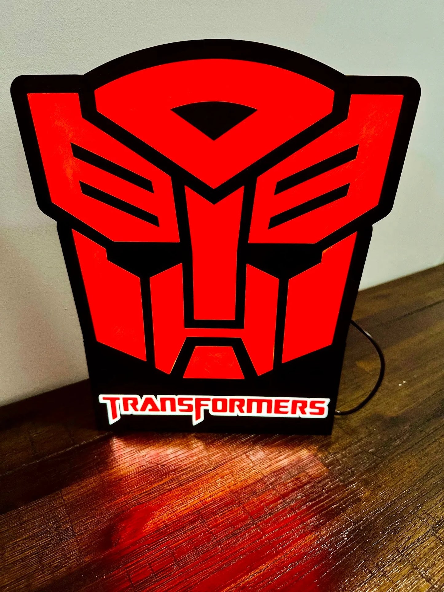 Transformers: Logotipos de Decepticon y Autobots: ¡Letreros iluminados!