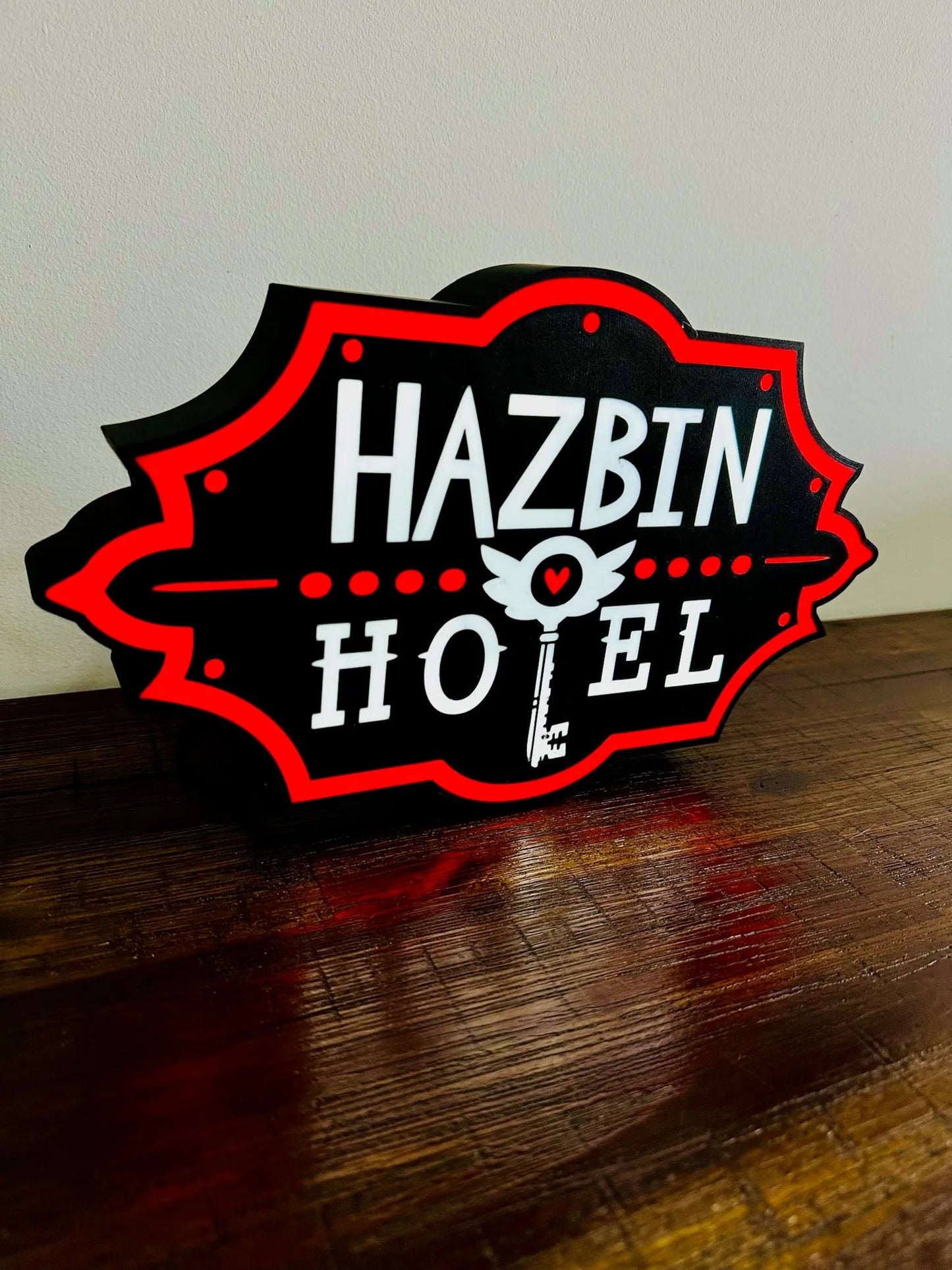 Hazbin Hotel: LED Light Box - Unique Wall Art - USB Powered - Michael's 3D World