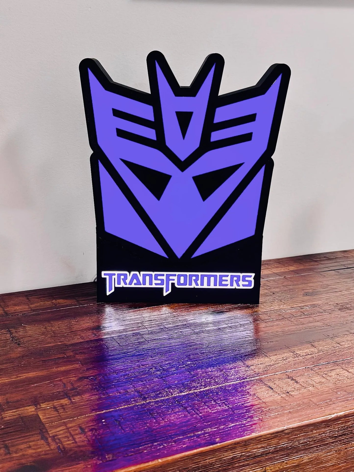 Transformers: Logotipos de Decepticon y Autobots: ¡Letreros iluminados!