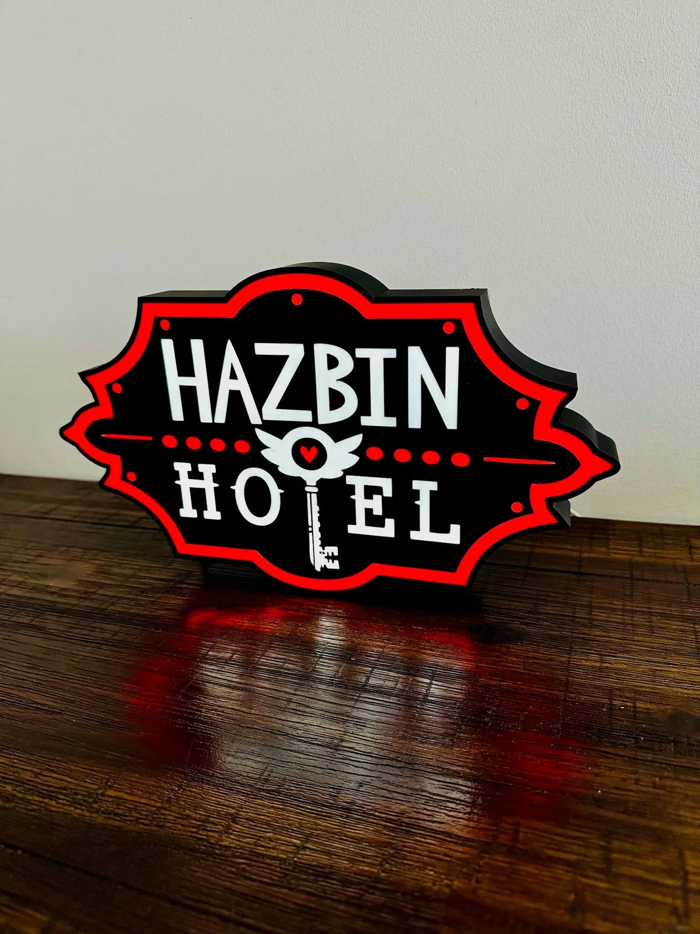 Hazbin Hotel: LED Light Box - Unique Wall Art - USB Powered - Michael's 3D World