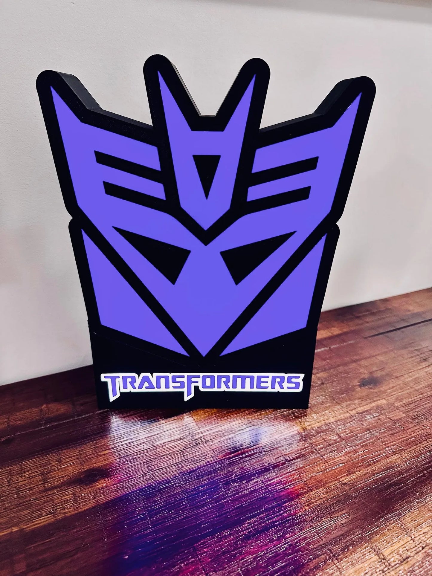 Transformers: Logotipos de Decepticon y Autobots: ¡Letreros iluminados!