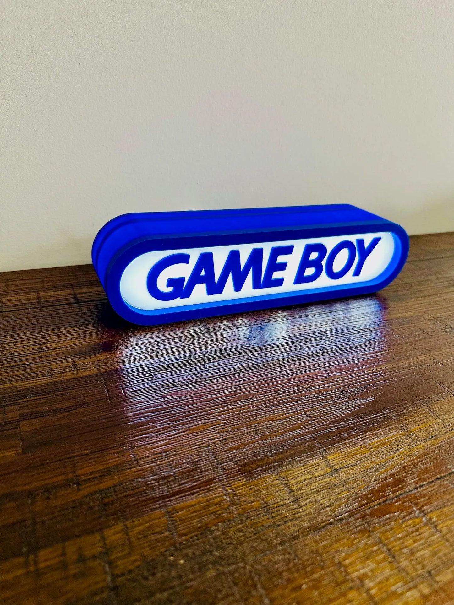 Brand New - Unique Gameboy Logo - Light Up Sign - USB Powered - Michael's 3D World