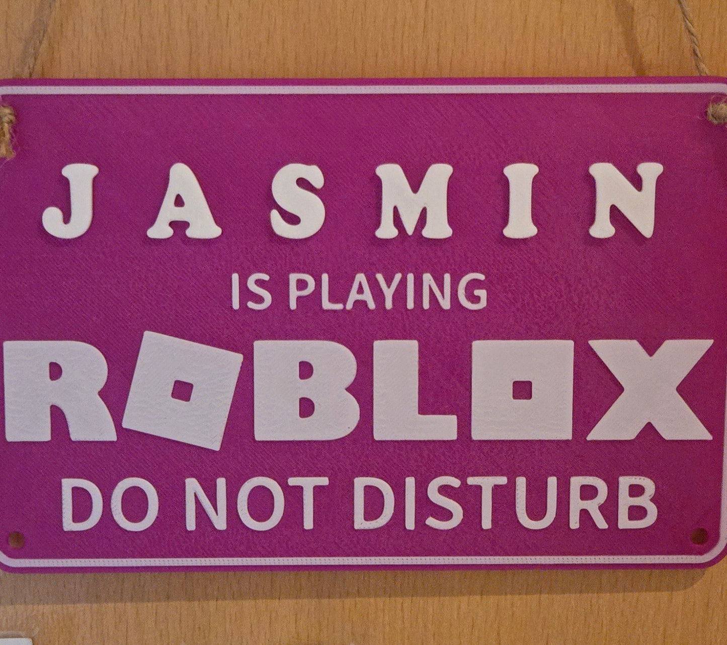 ... spielt Roblox Benutzerdefiniertes Namensschild