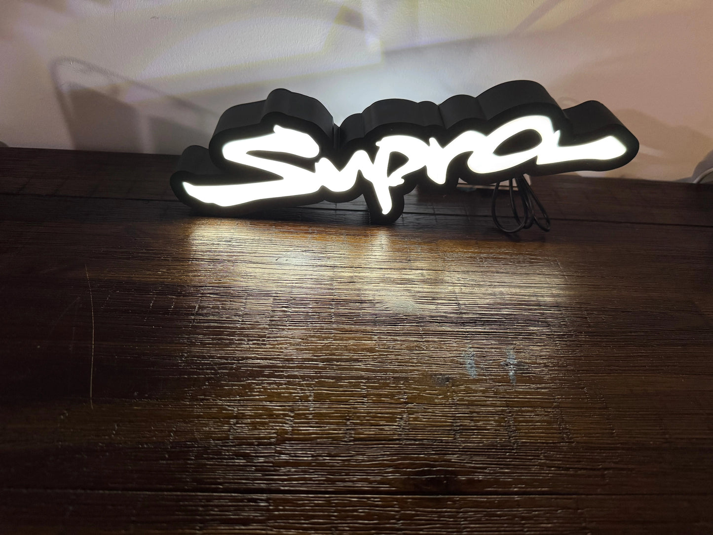Toyota Supra Logo - Light Up Artwork / Wall Art / Sign