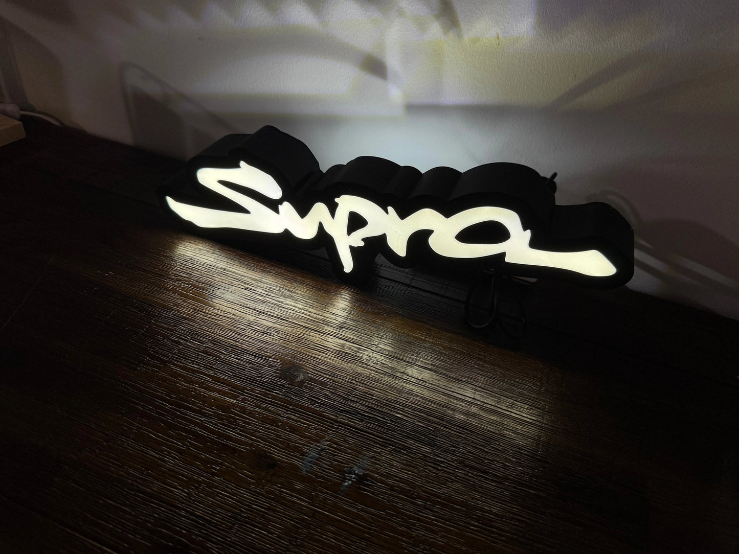 Toyota Supra Logo - Light Up Artwork / Wall Art / Sign