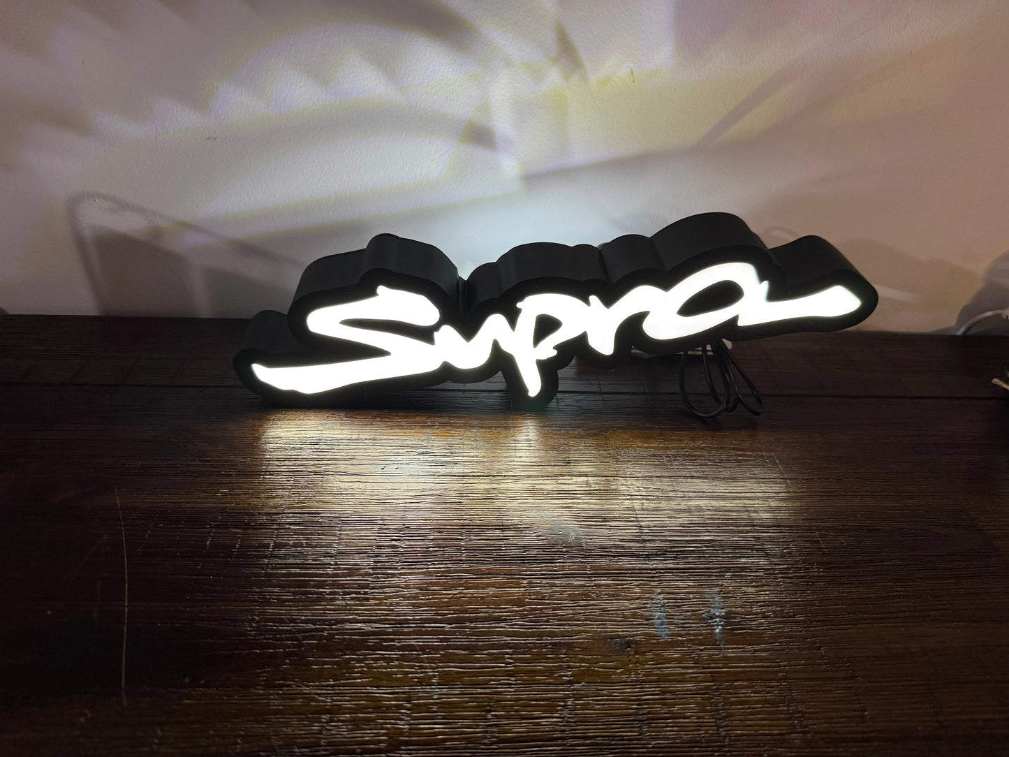 Toyota Supra Logo - Light Up Artwork / Wall Art / Sign
