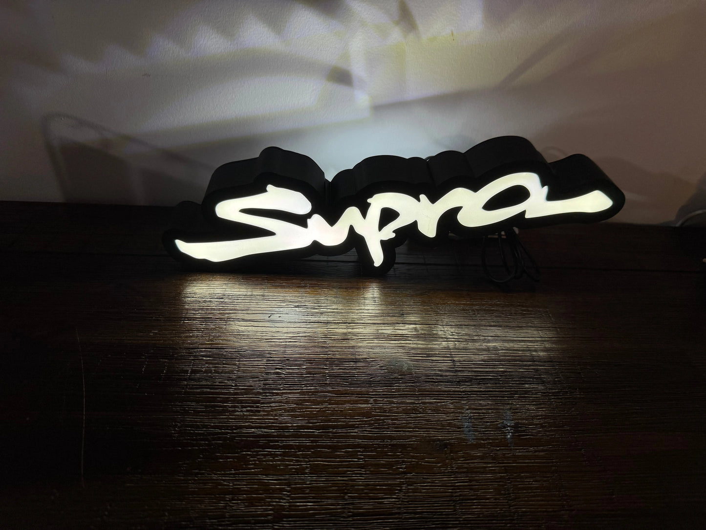Toyota Supra Logo - Light Up Artwork / Wall Art / Sign