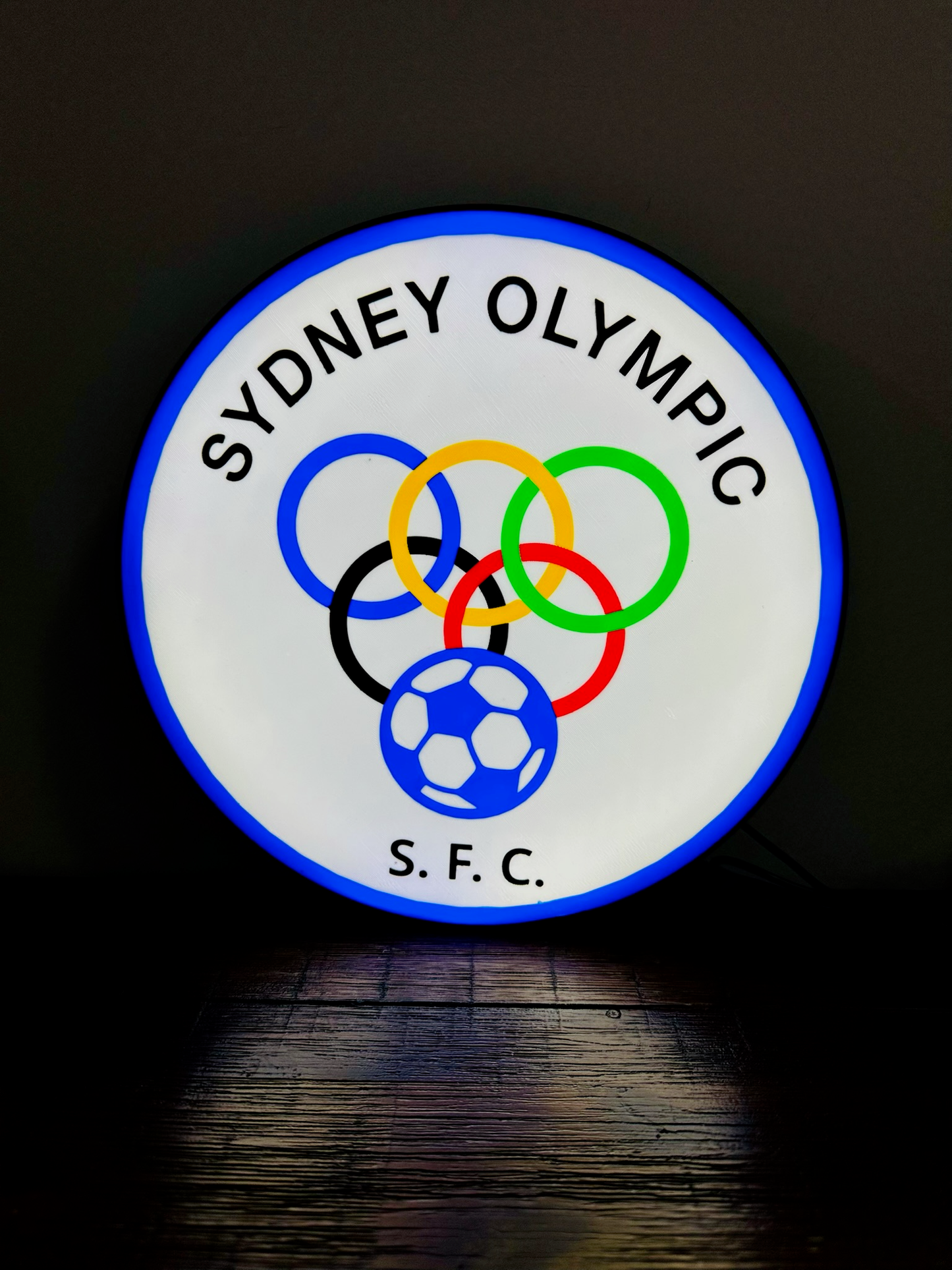Sydney Olympic FC Light-Up Sign - The Perfect Gift for Football Fans!