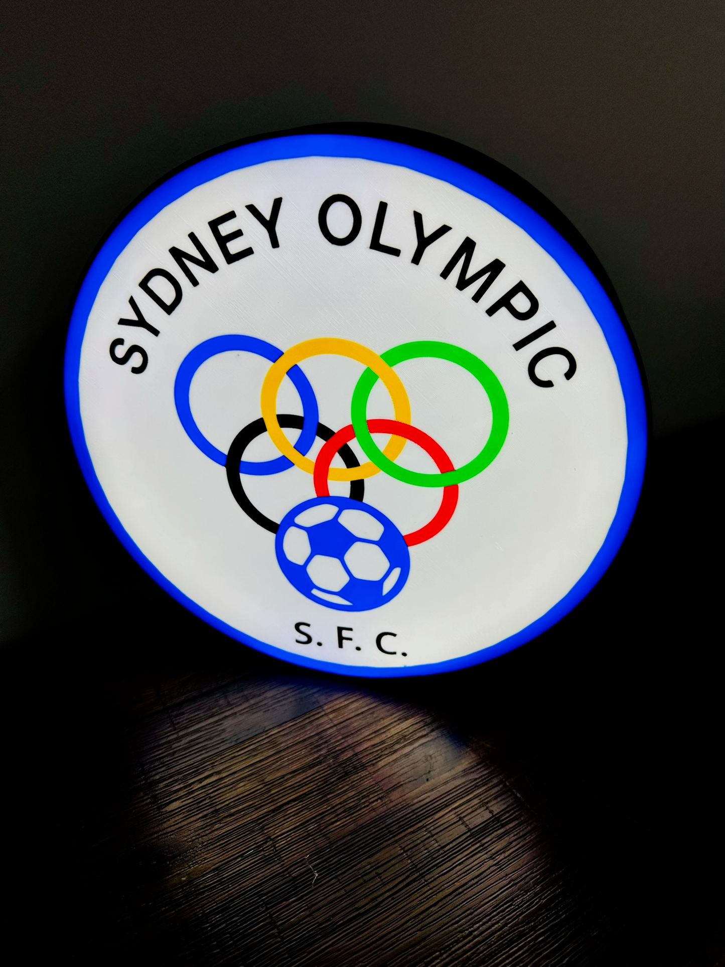 Sydney Olympic FC Light-Up Sign - The Perfect Gift for Football Fans!