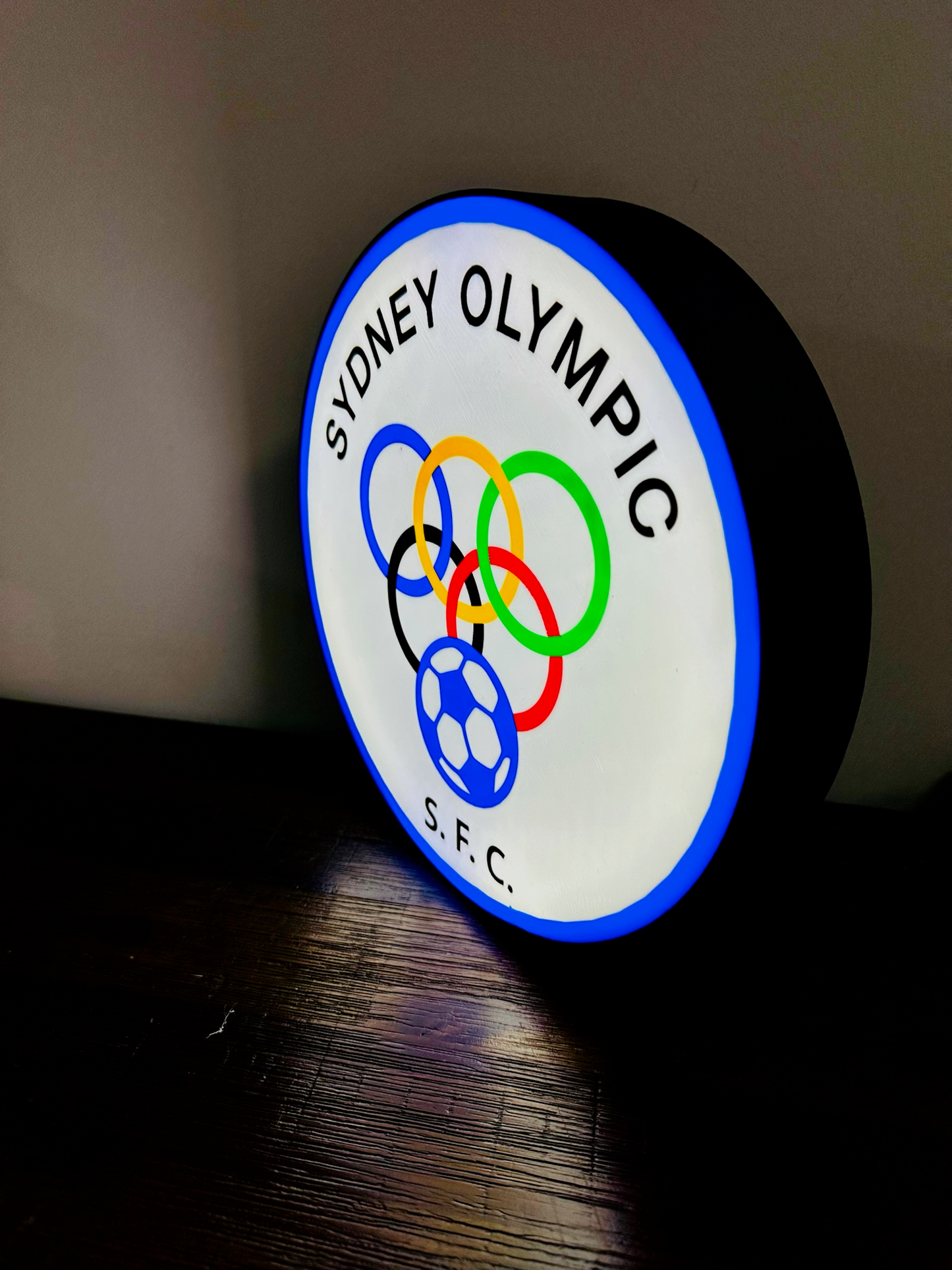 Sydney Olympic FC Light-Up Sign - The Perfect Gift for Football Fans!