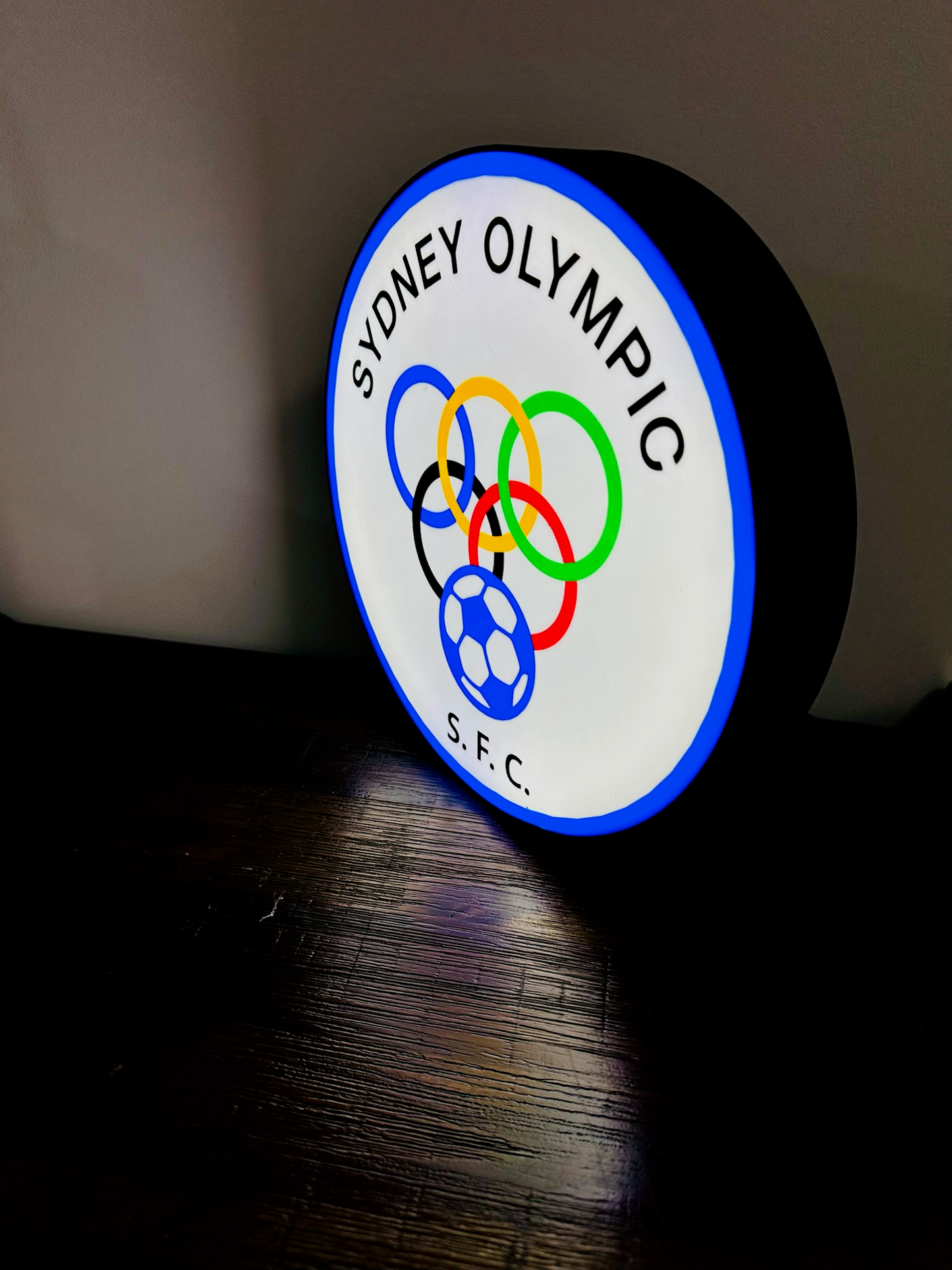 Sydney Olympic FC Light-Up Sign - The Perfect Gift for Football Fans!