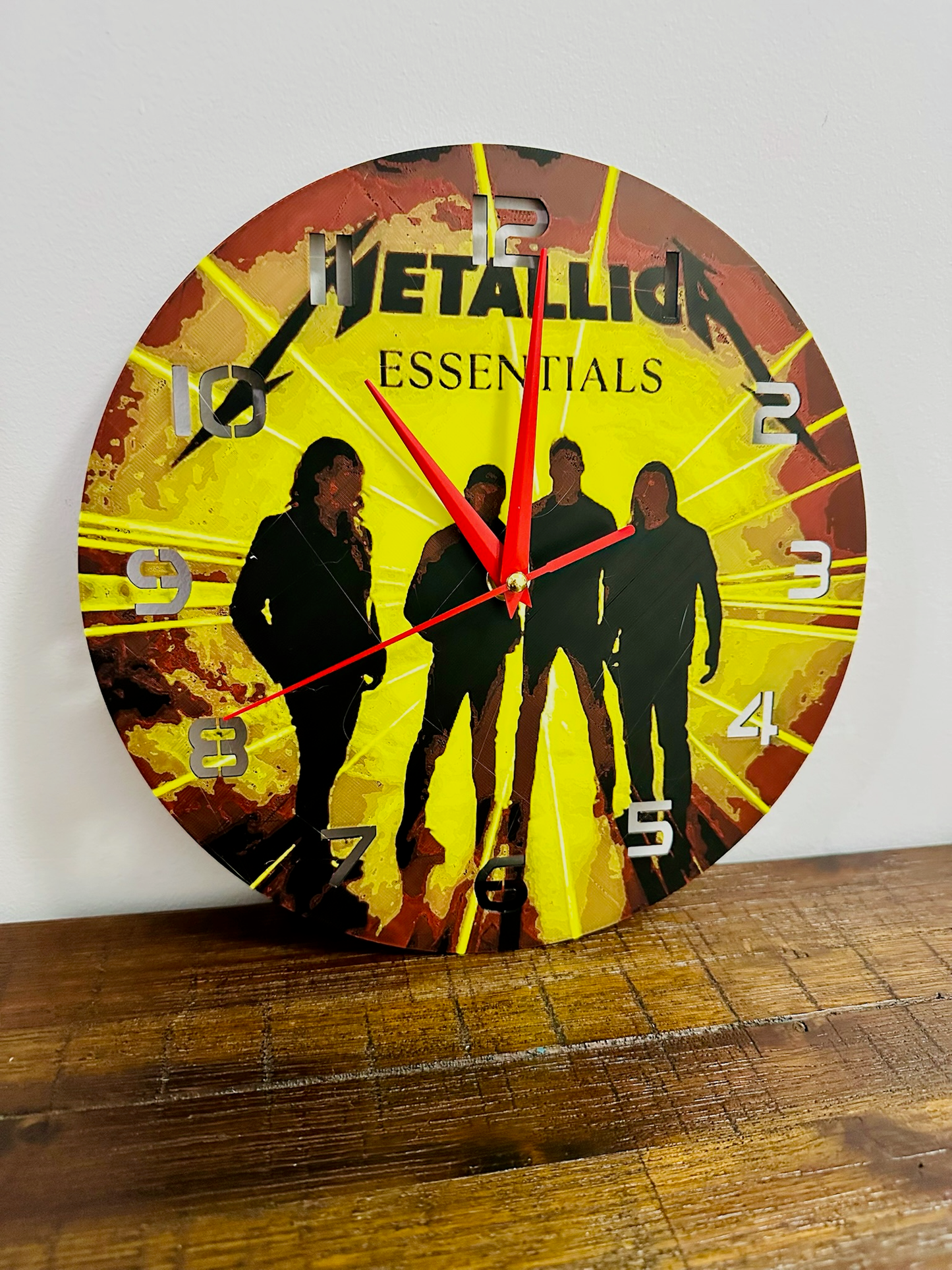 Rock Around the Clock! Metallica Clock - Silent Mechanism and easy to hang
