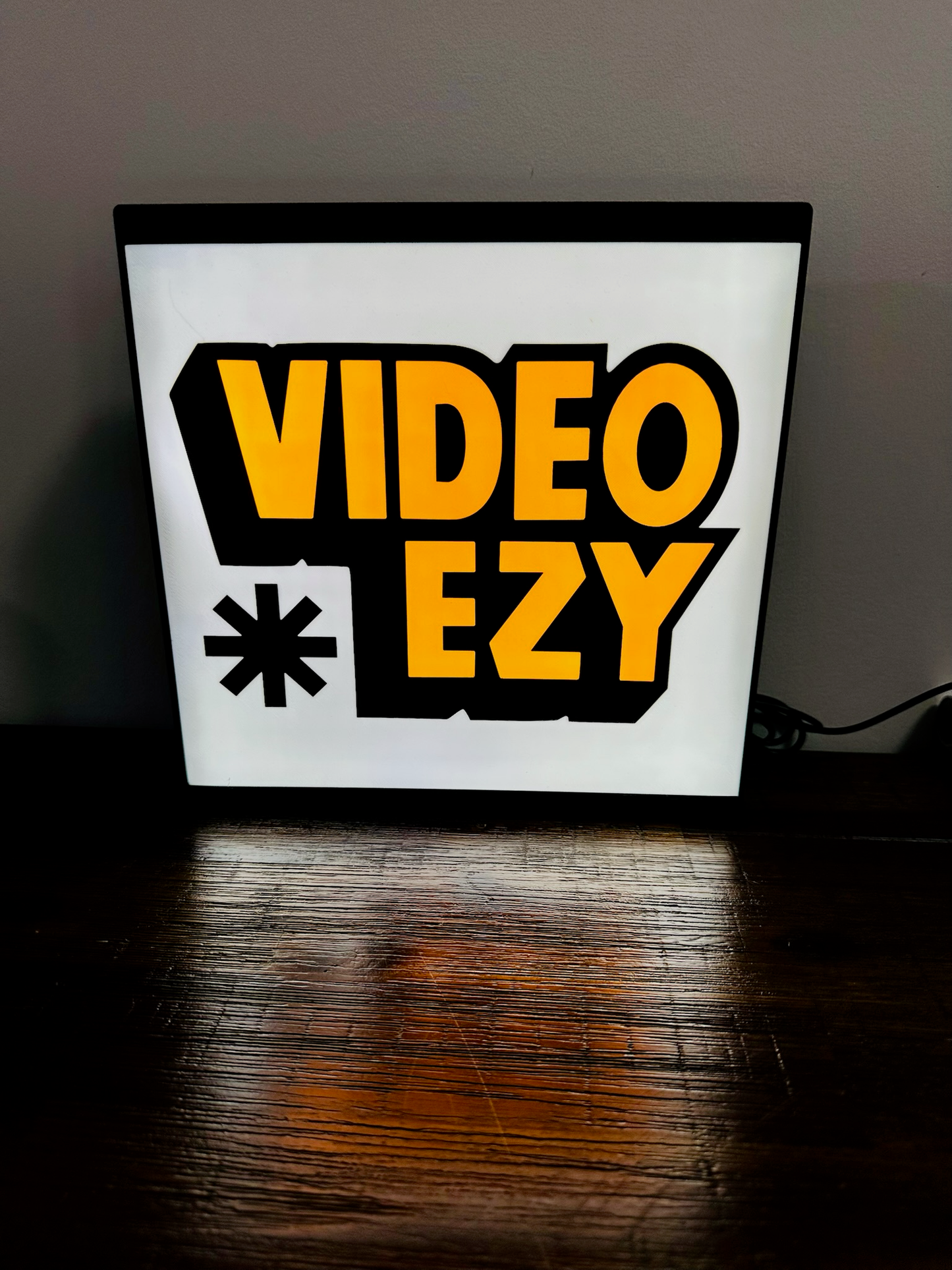 Video Ezy Logo - Light Up Logo/Wall Art