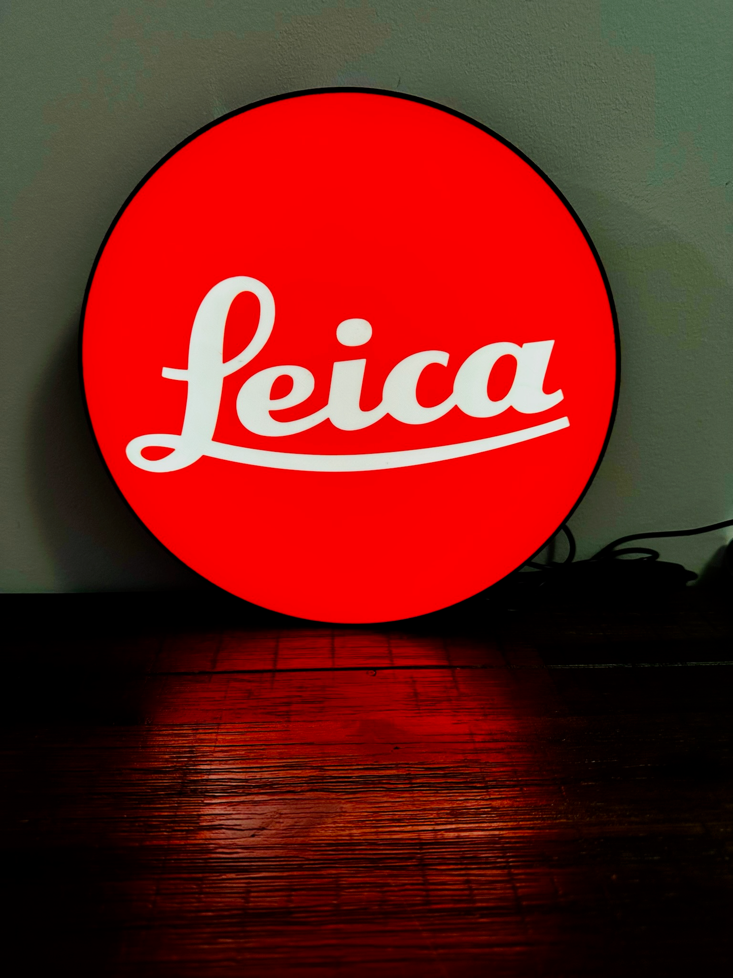 Leica - Camera Brand Logo - Light Up Logo/Wall Art