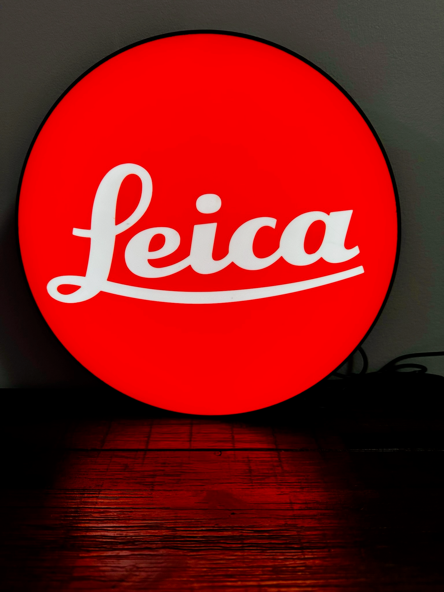 Leica - Camera Brand Logo - Light Up Logo/Wall Art