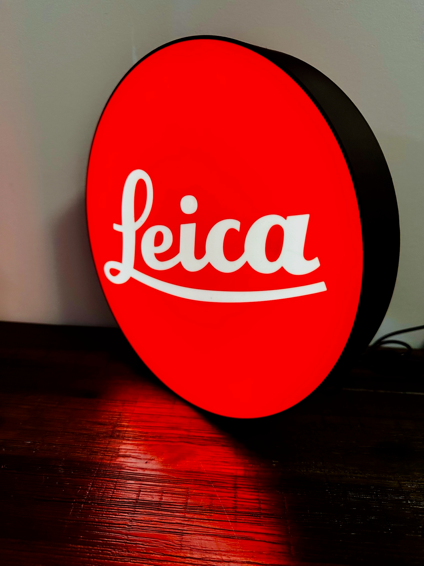 Leica - Camera Brand Logo - Light Up Logo/Wall Art