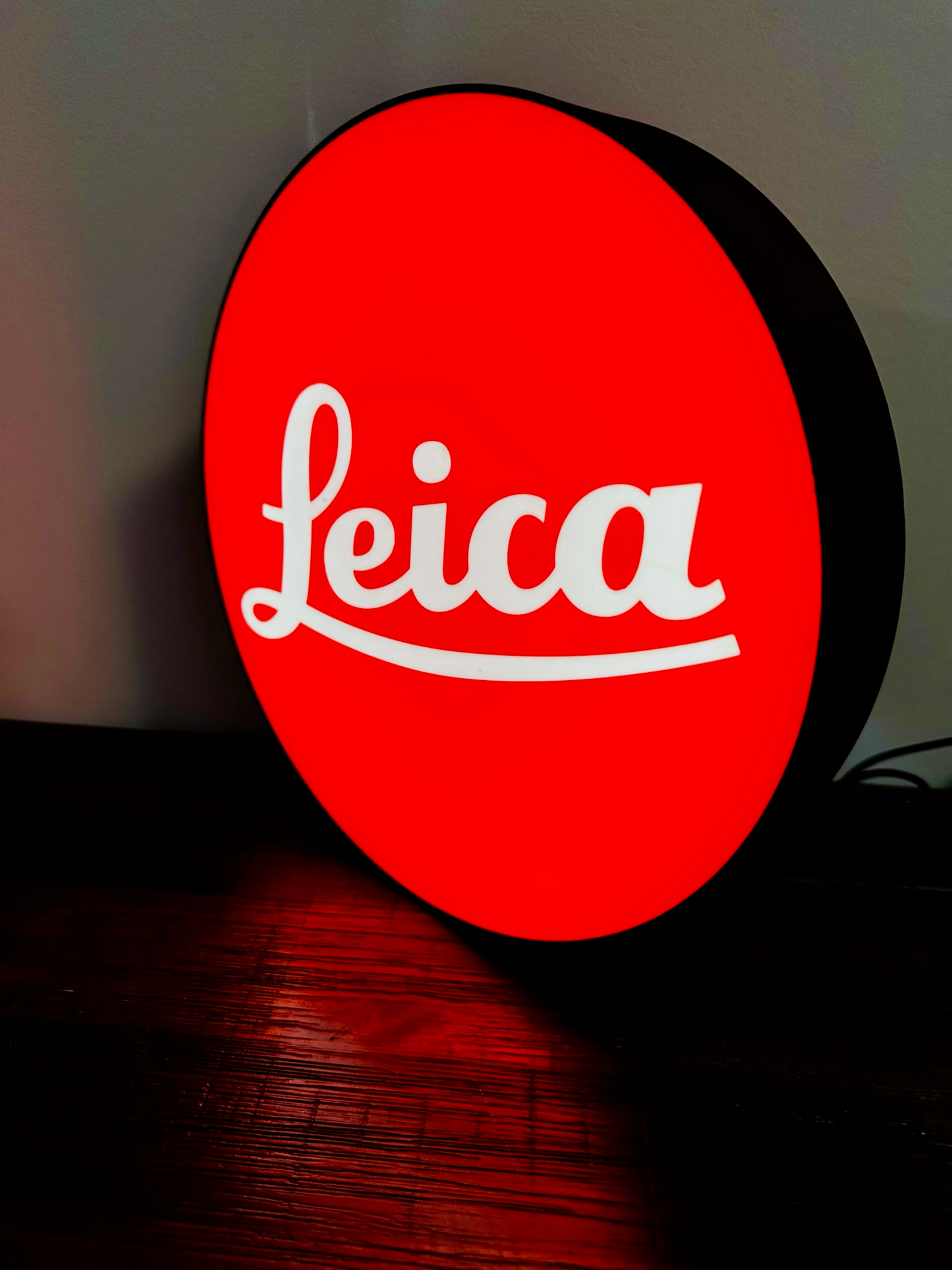 Leica - Camera Brand Logo - Light Up Logo/Wall Art