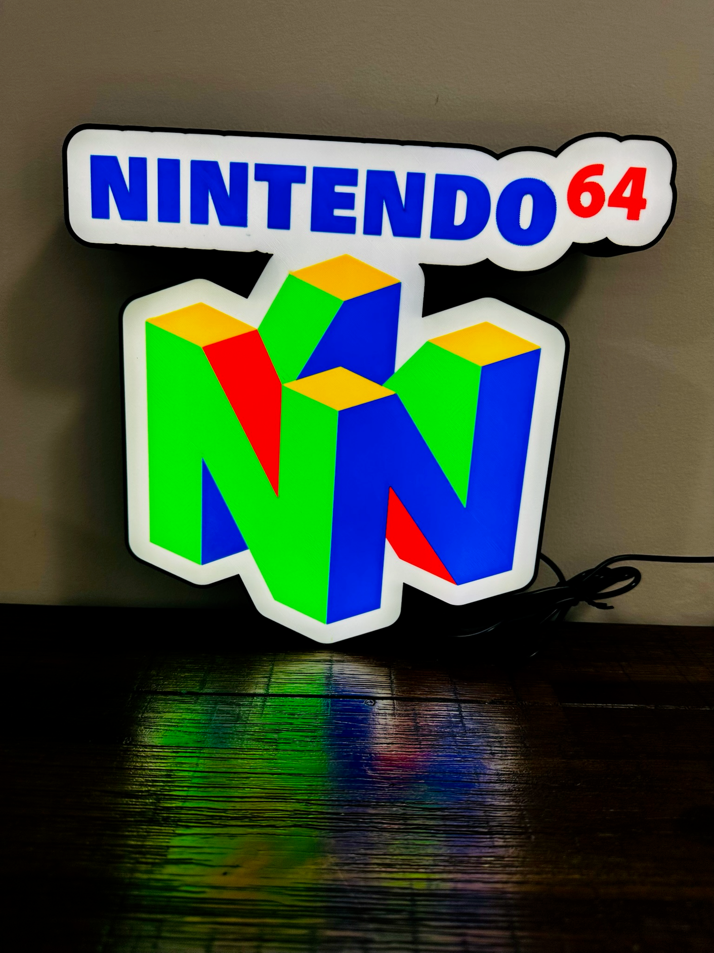 Nintendo 64 N64 Logo - Light Up Logo/Wall Art