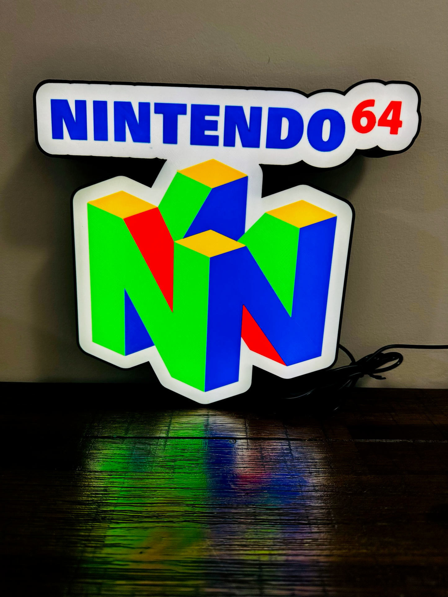 Nintendo 64 N64 Logo - Light Up Logo/Wall Art
