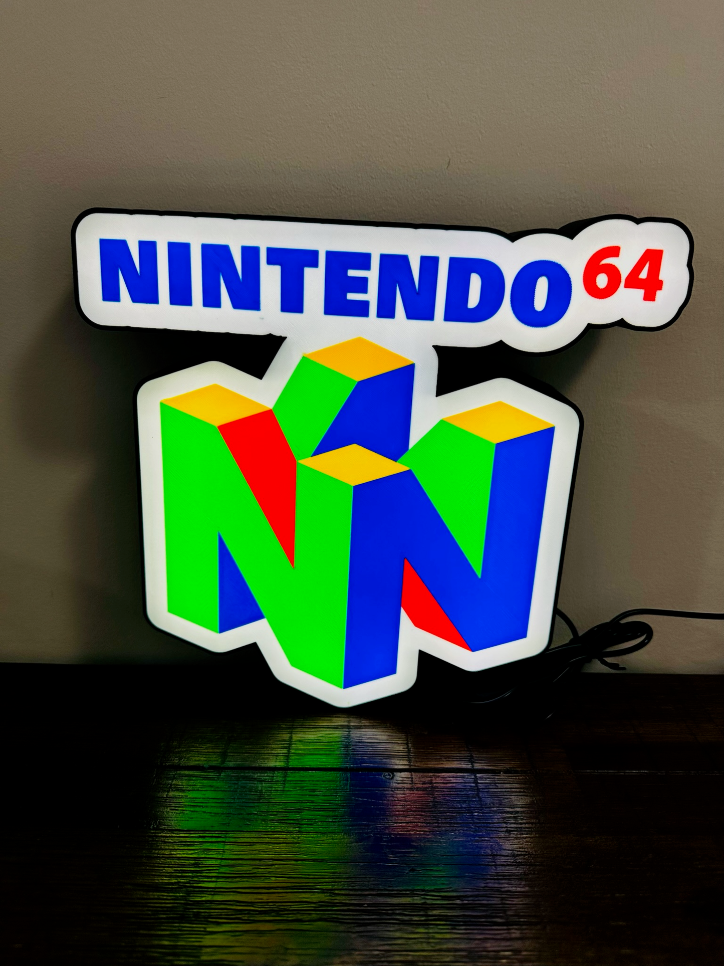 Nintendo 64 N64 Logo - Light Up Logo/Wall Art