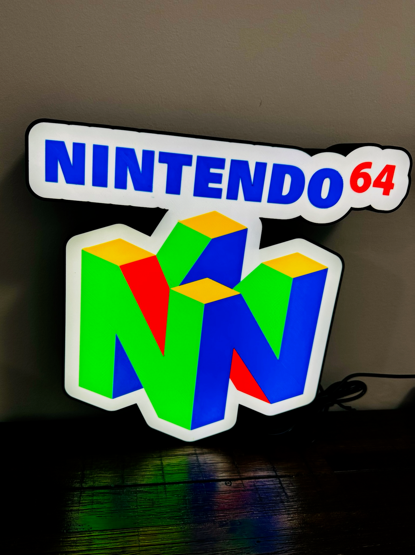 Nintendo 64 N64 Logo - Light Up Logo/Wall Art