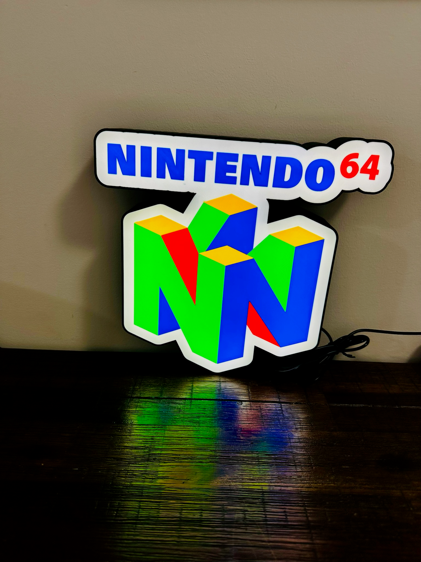 Nintendo 64 N64 Logo - Light Up Logo/Wall Art