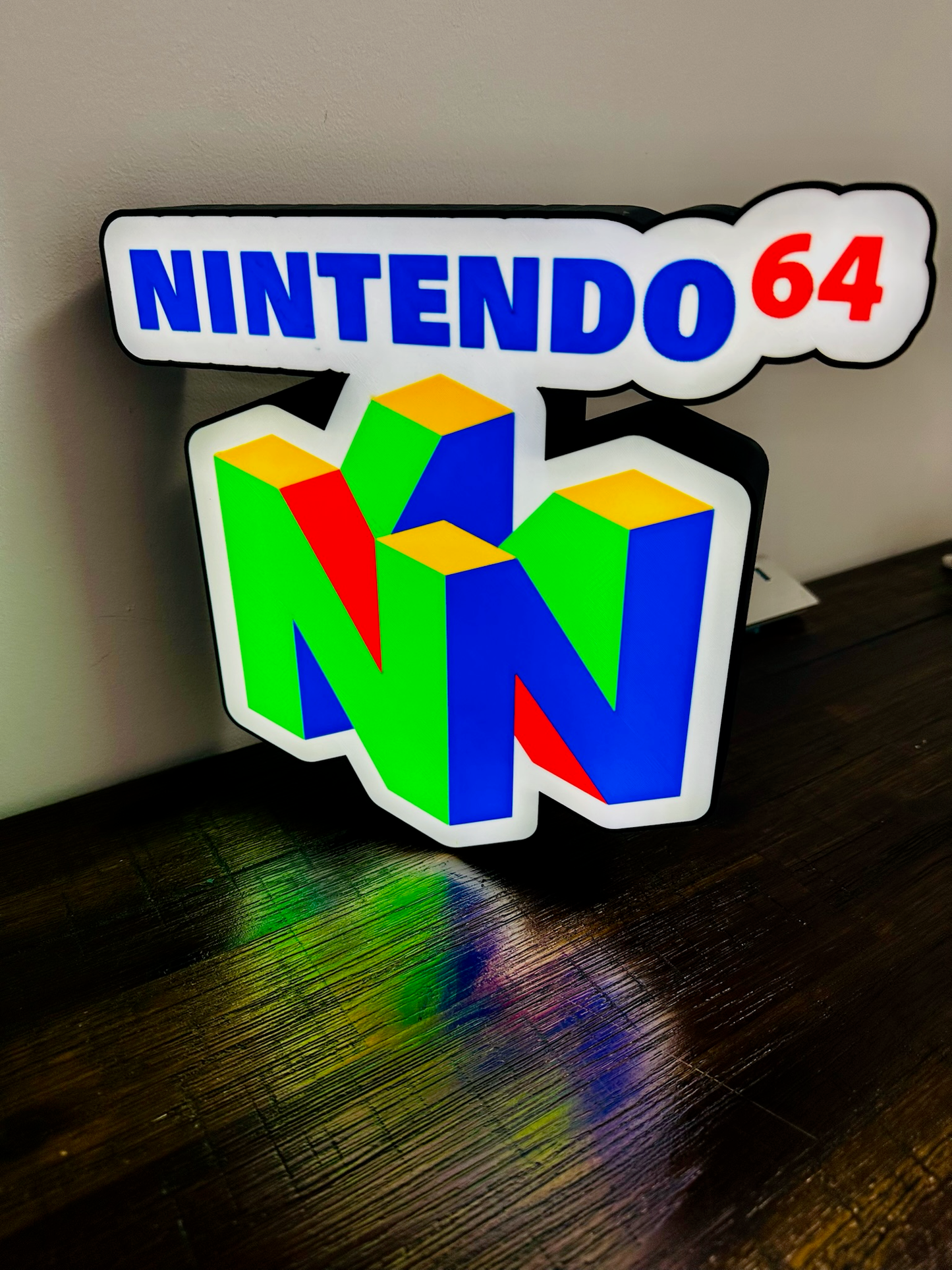 Nintendo 64 N64 Logo - Light Up Logo/Wall Art