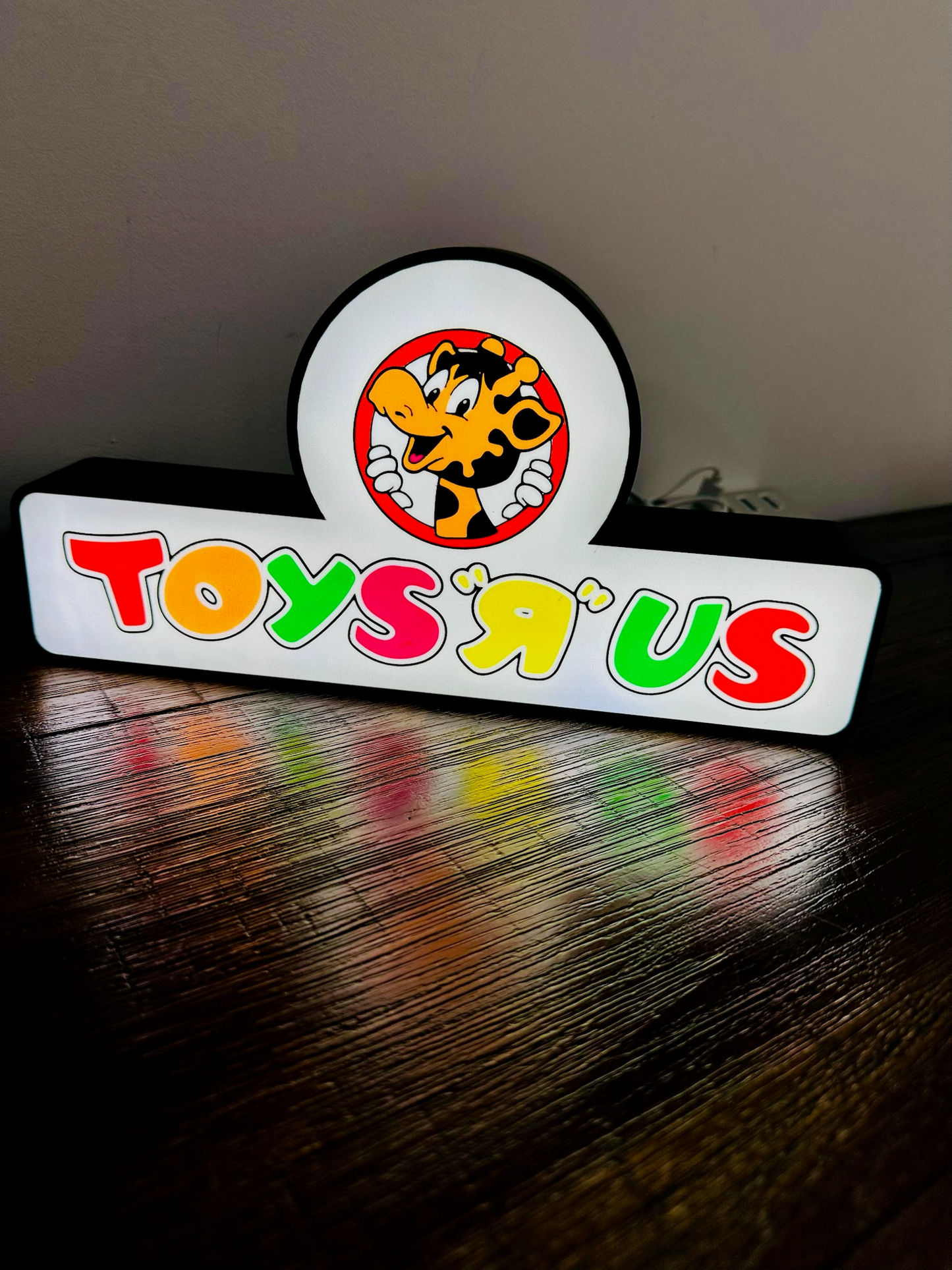 Toys R Us Vintage Shop Brand Logo - Light Up Logo/Wall Art