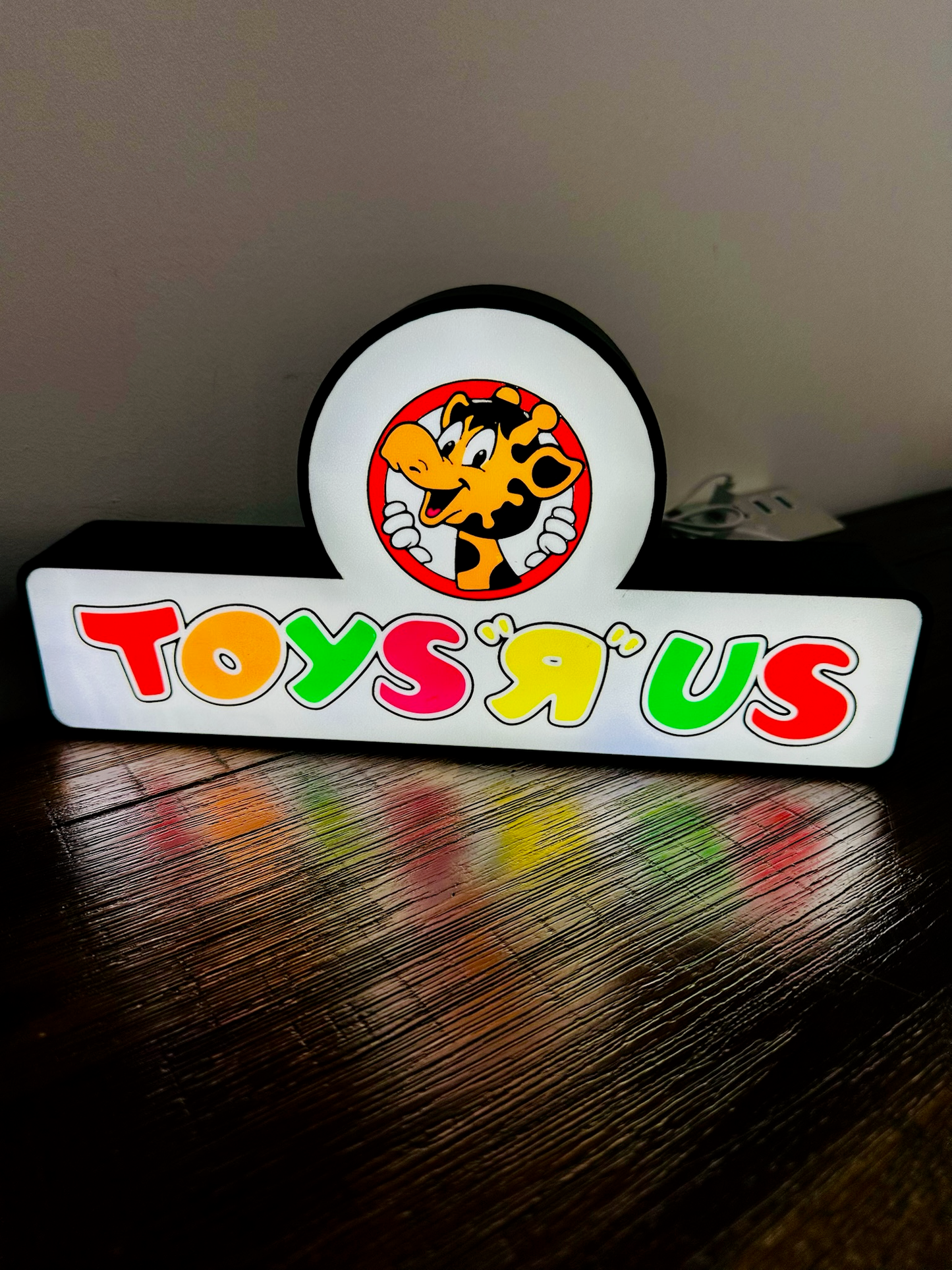 Toys R Us Vintage Shop Brand Logo - Light Up Logo/Wall Art