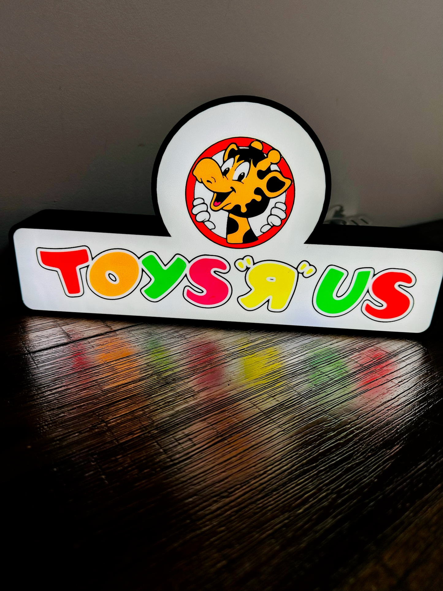Toys R Us Vintage Shop Brand Logo - Light Up Logo/Wall Art