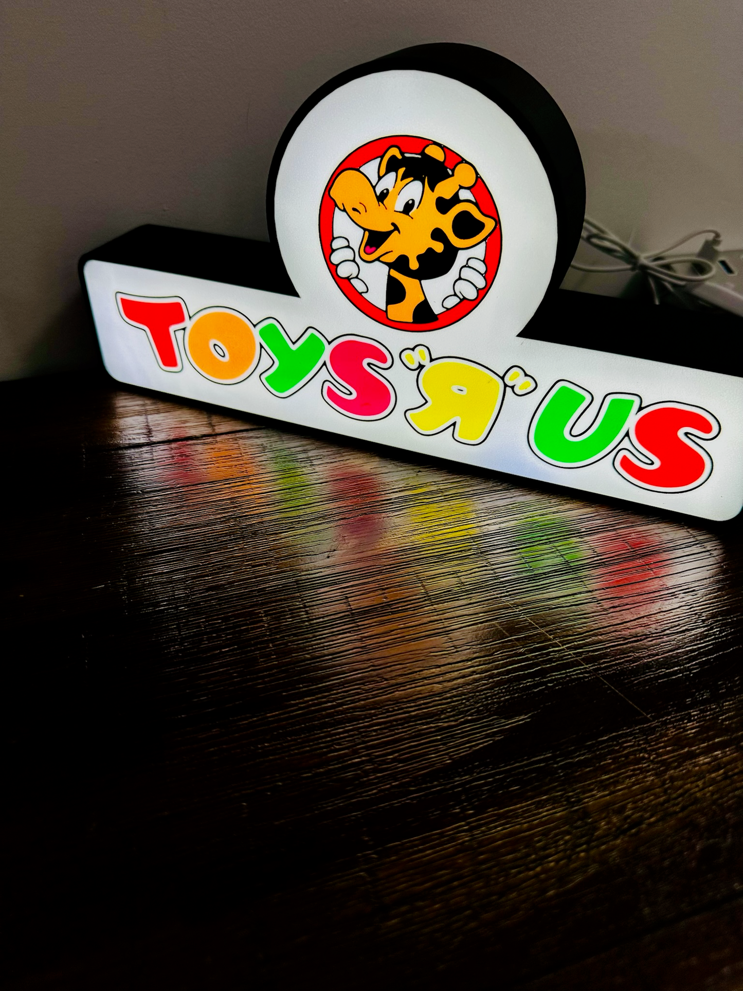 Toys R Us Vintage Shop Brand Logo - Light Up Logo/Wall Art
