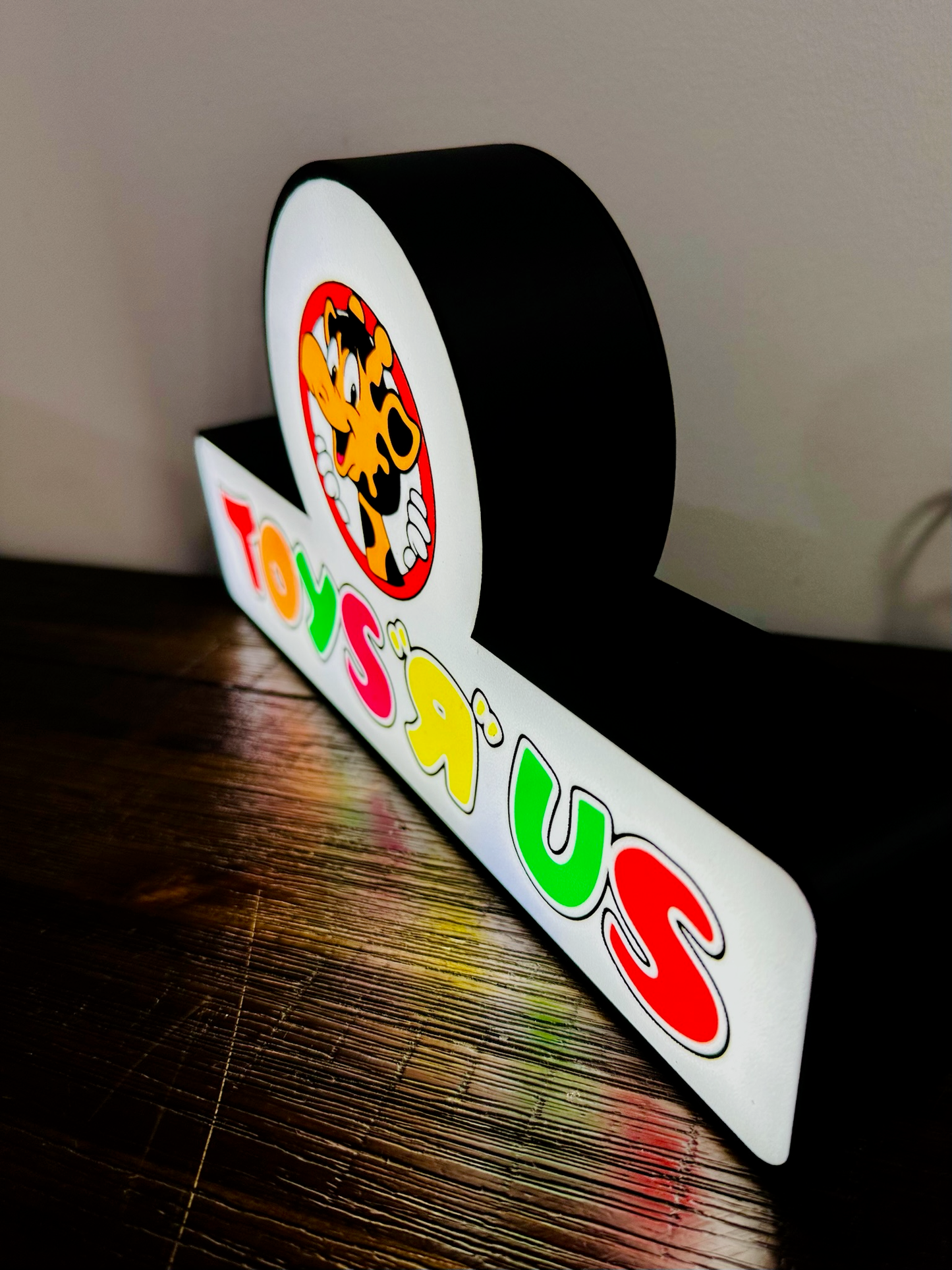 Toys R Us Vintage Shop Brand Logo - Light Up Logo/Wall Art