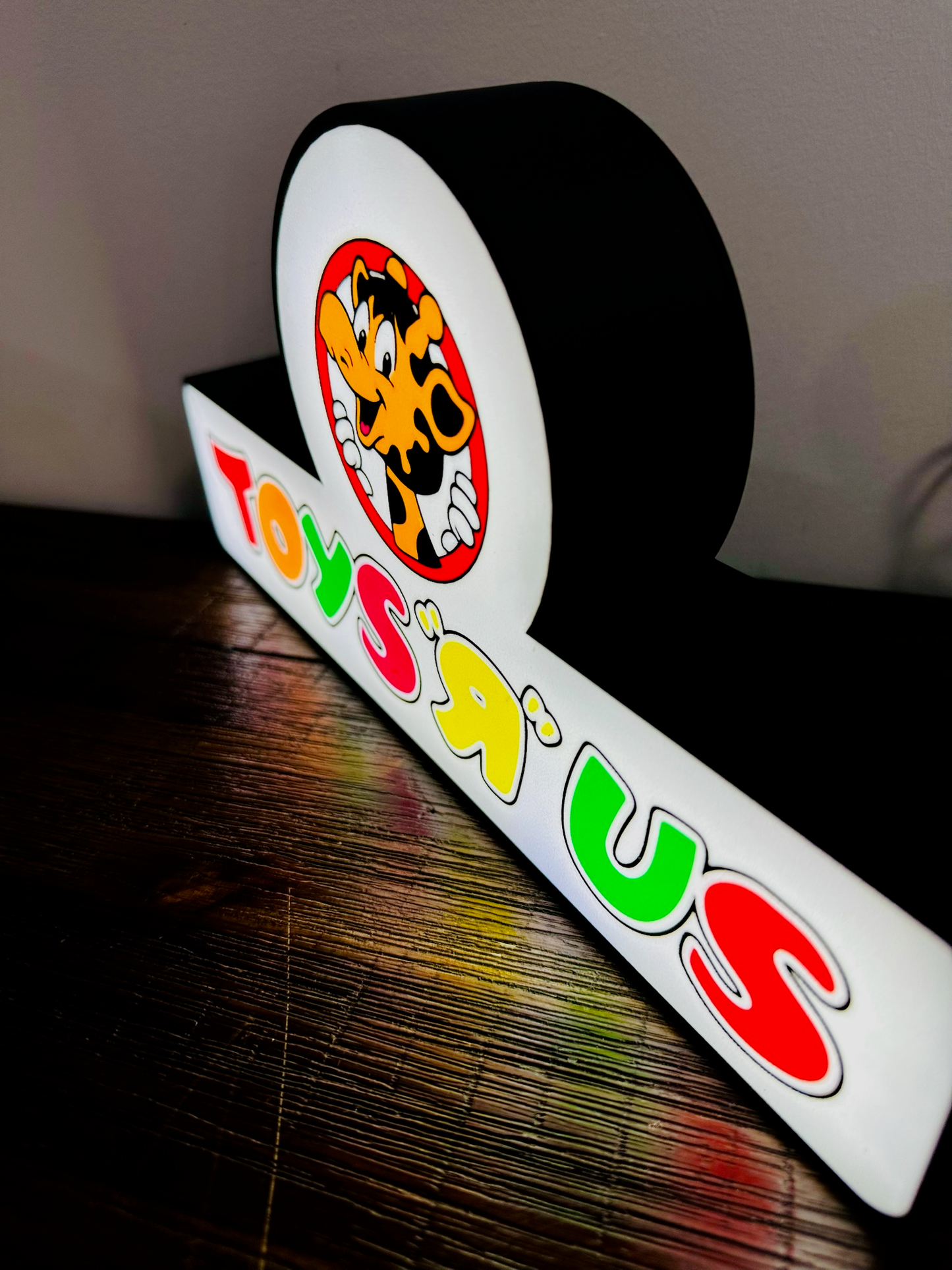 Toys R Us Vintage Shop Brand Logo - Light Up Logo/Wall Art