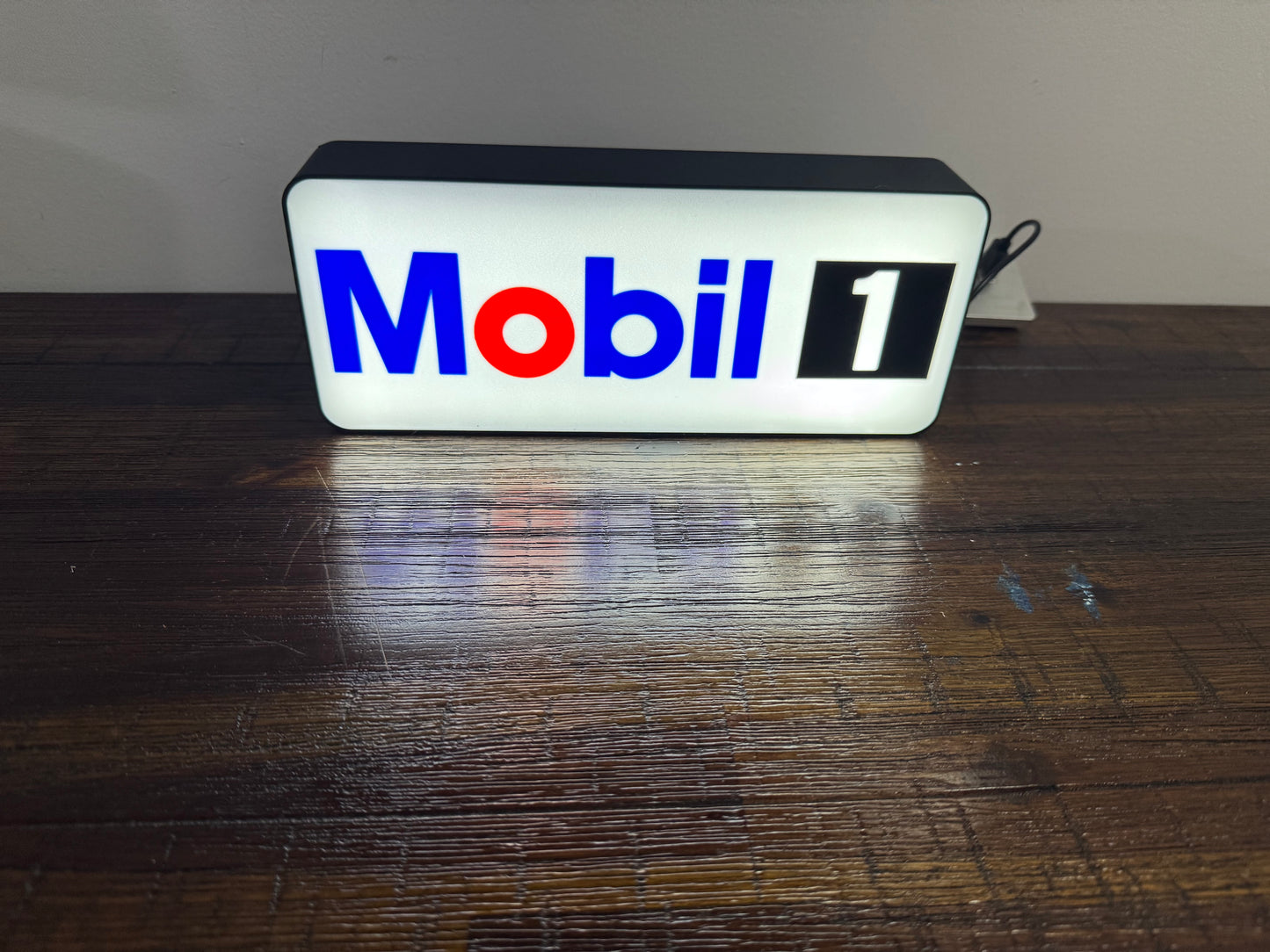 Mobil 1 Logo - Light Up Artwork / Wall Art / Sign